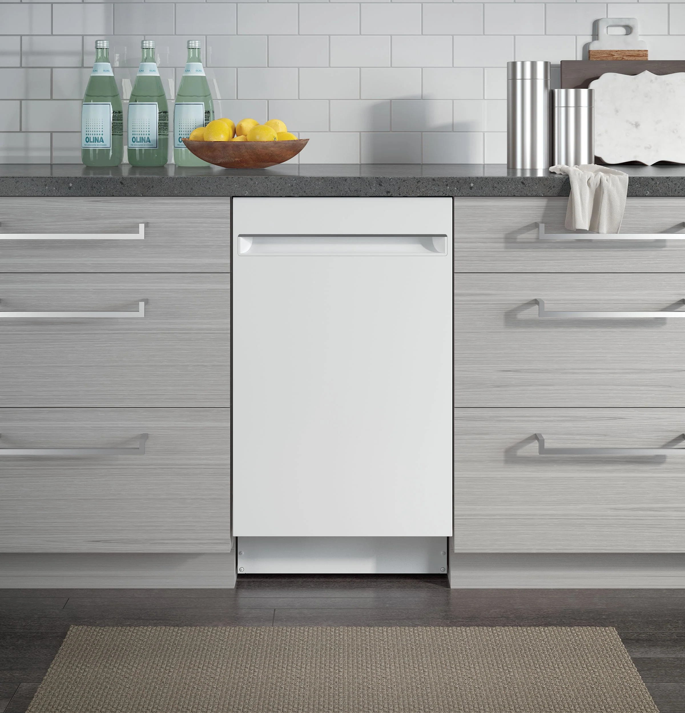 GE Profile Series White 18" Dishwasher- PDT145SGLWW - Image 2