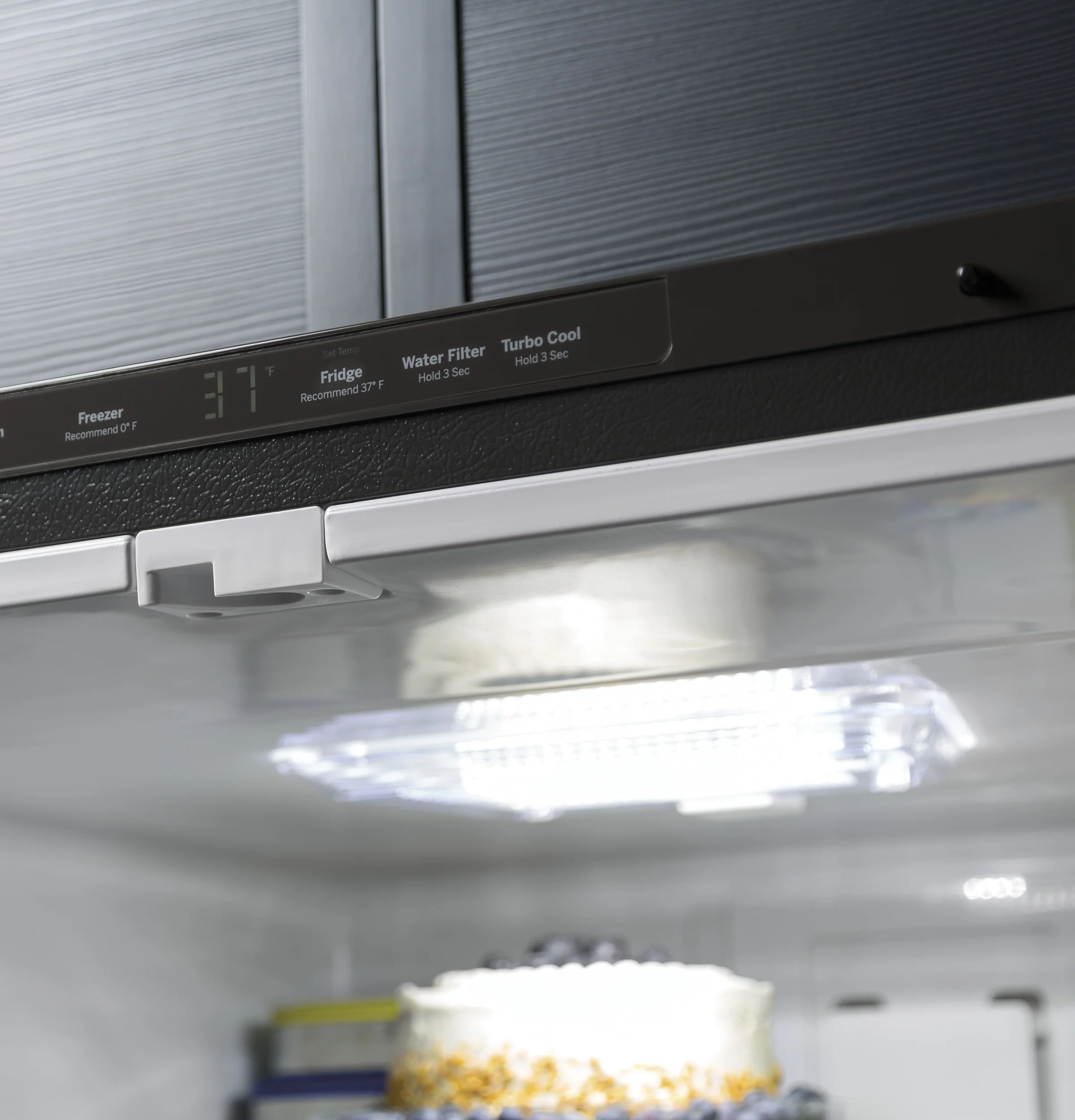 GE Profile 30" 20.8 Cu. Ft. White French Door Refrigerator - PNE21NGLKWW - Image 4