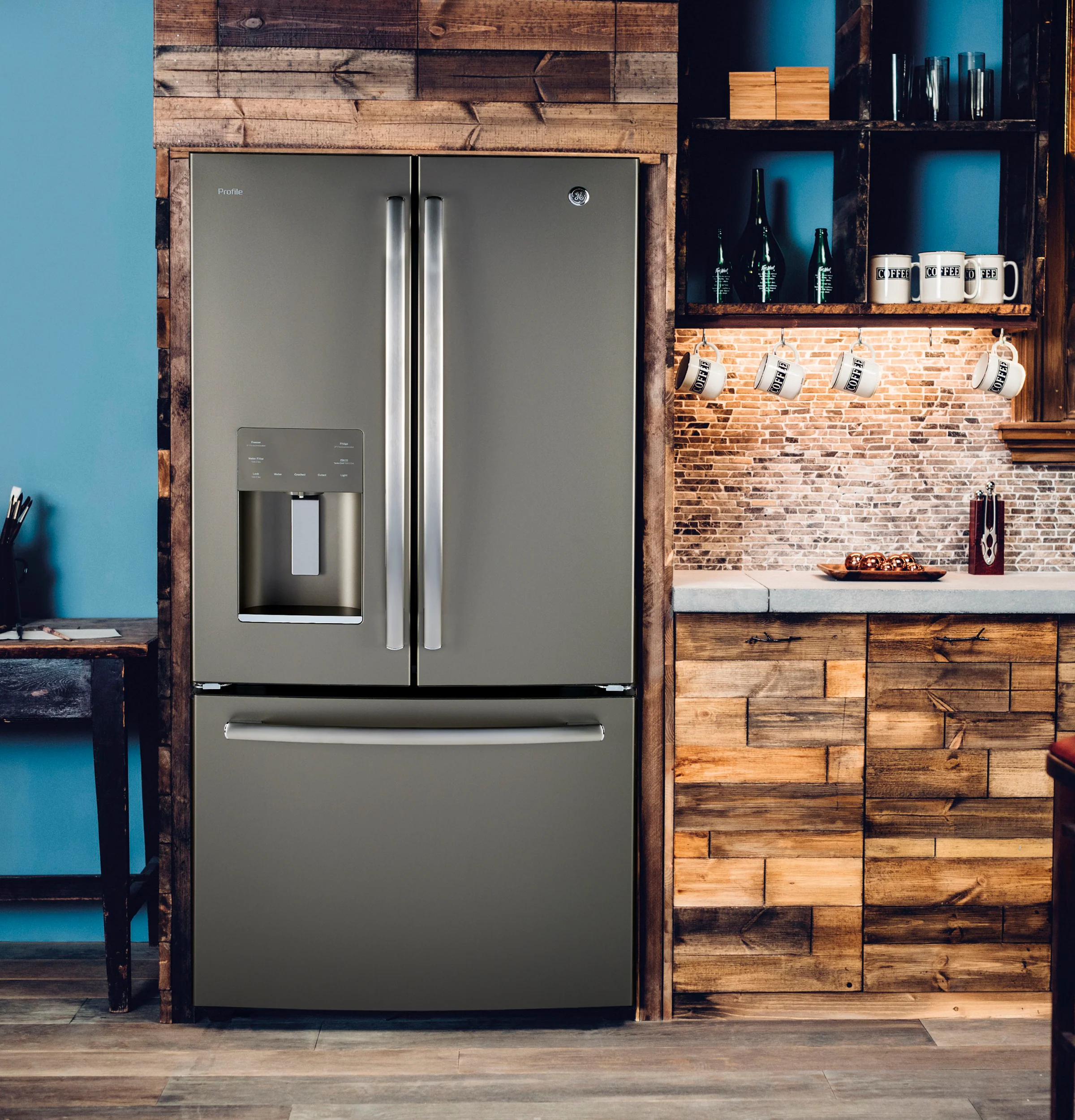 GE Profile Slate French Door Refrigerator (23.8 Cu. Ft.) - PFE24HMLKES - Image 10