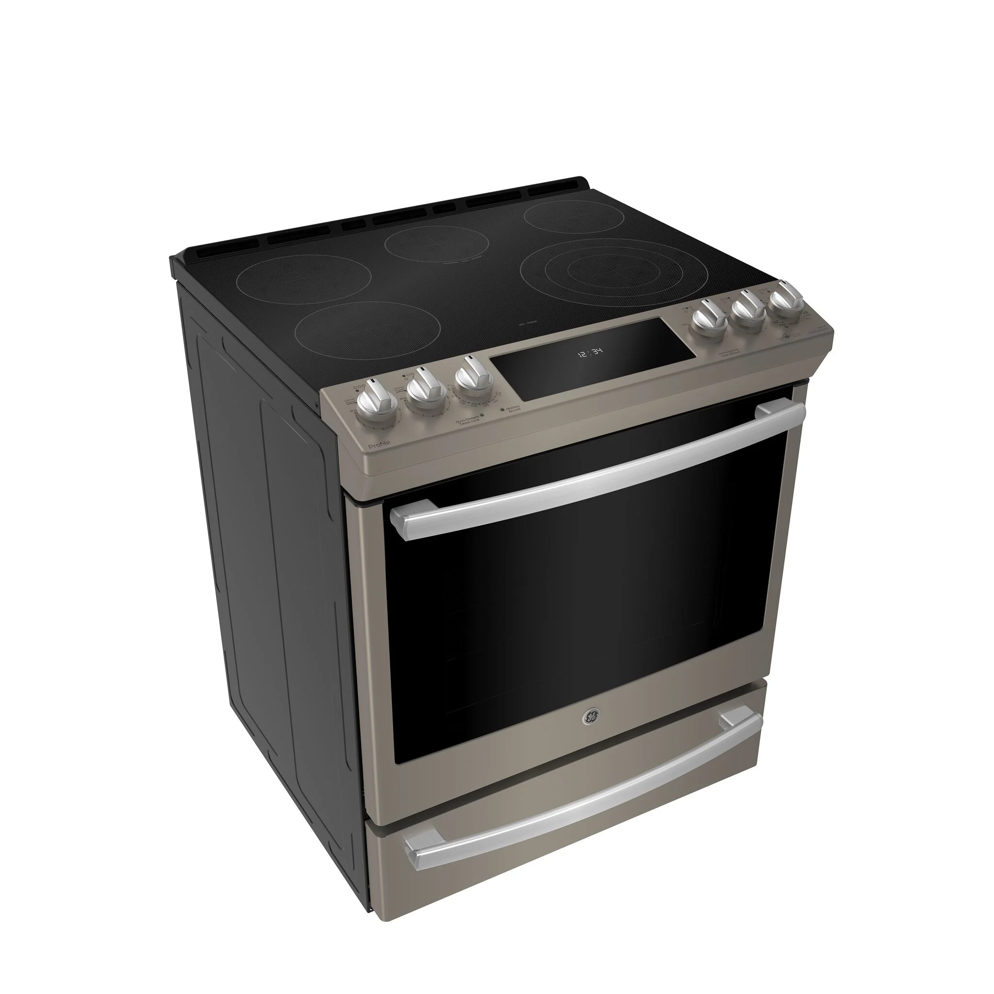GE Profile Slate Slide-In Electric Convection Range with Air Fry (6.3 Cu. Ft.) - PCS940EMES - Image 2