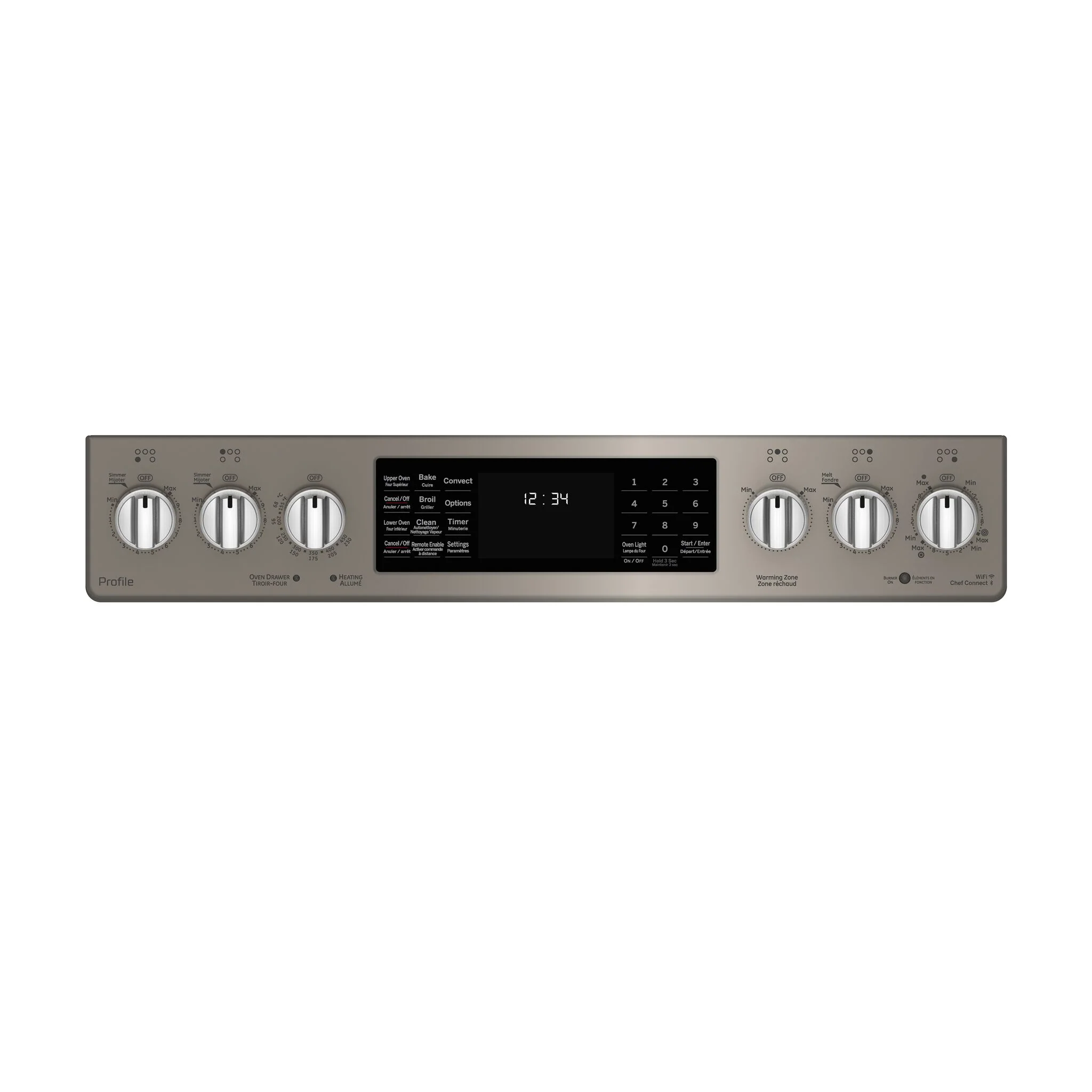 GE Profile Slate Slide-In Electric Convection Range with Air Fry (6.3 Cu. Ft.) - PCS940EMES - Image 5
