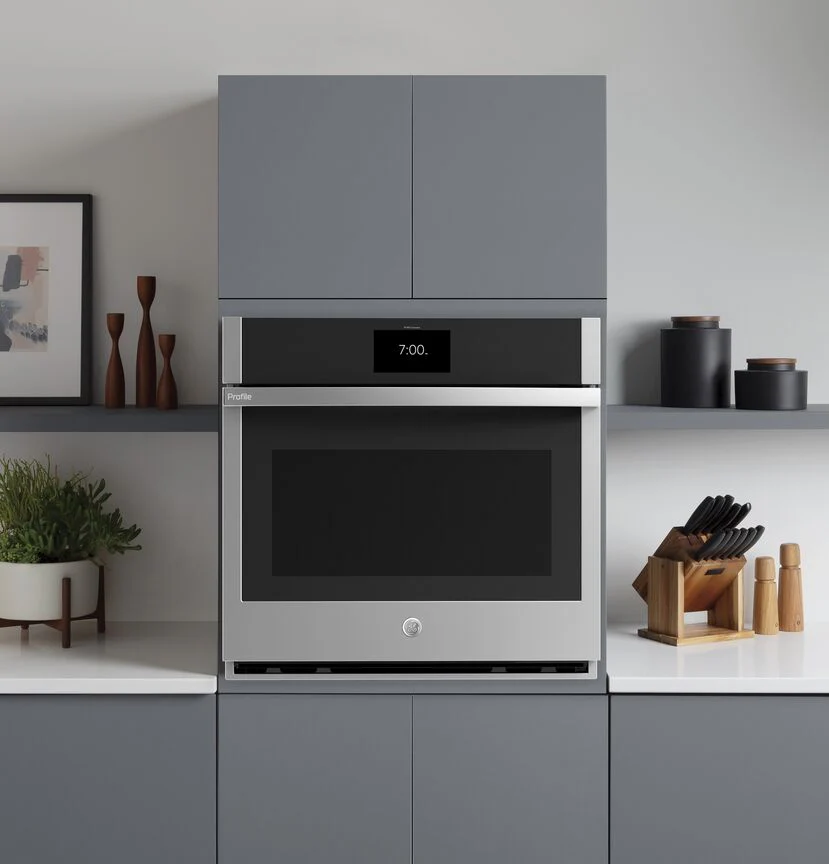 GE Profile Stainless Steel 30" Built-In Convection Single Wall Oven (5.0 cu ft) - PTS9000SNSS - Image 4