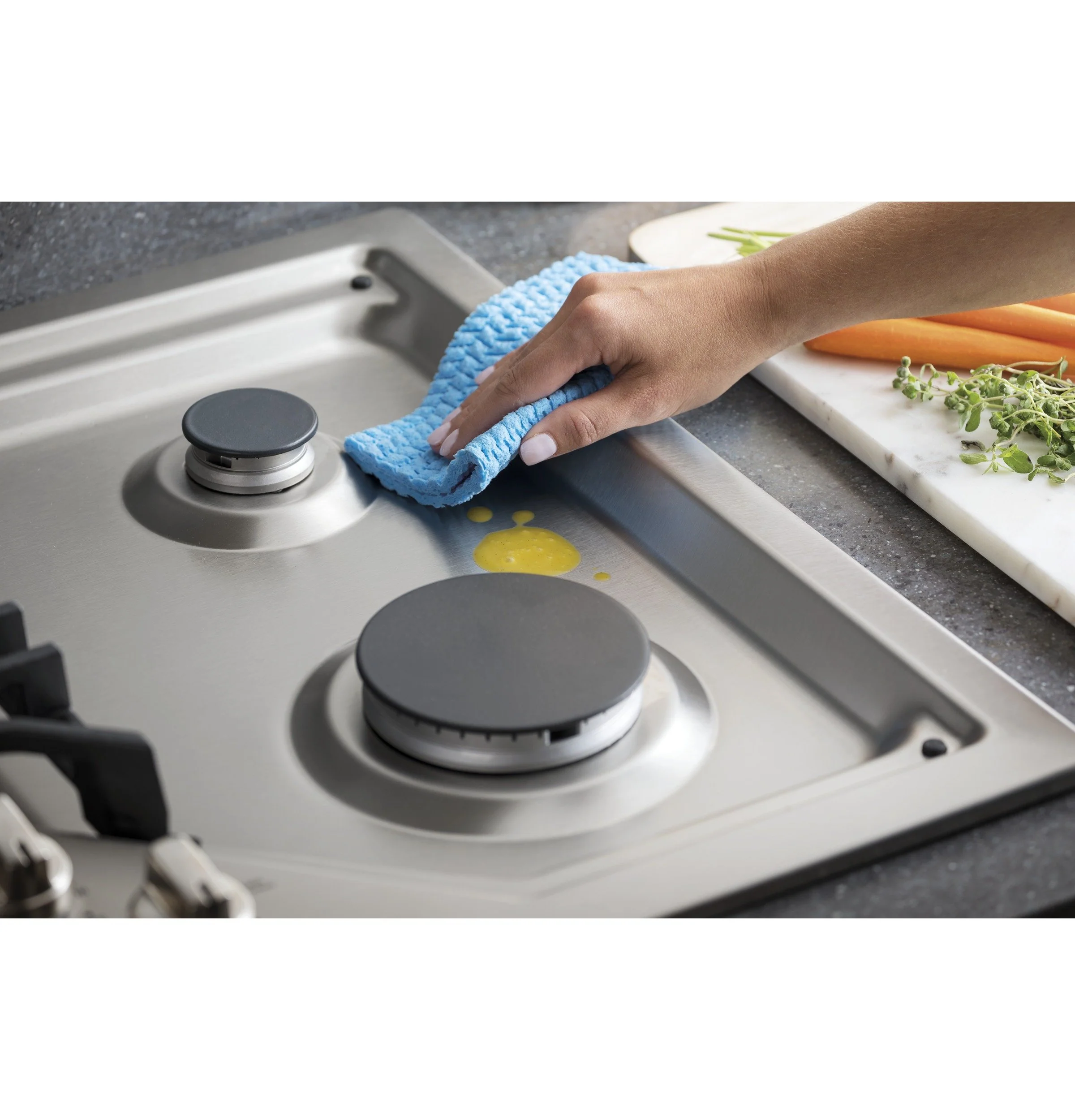 GE Profile Stainless Steel 30" Built-In Gas Cooktop - PGP9030SLSS - Image 4