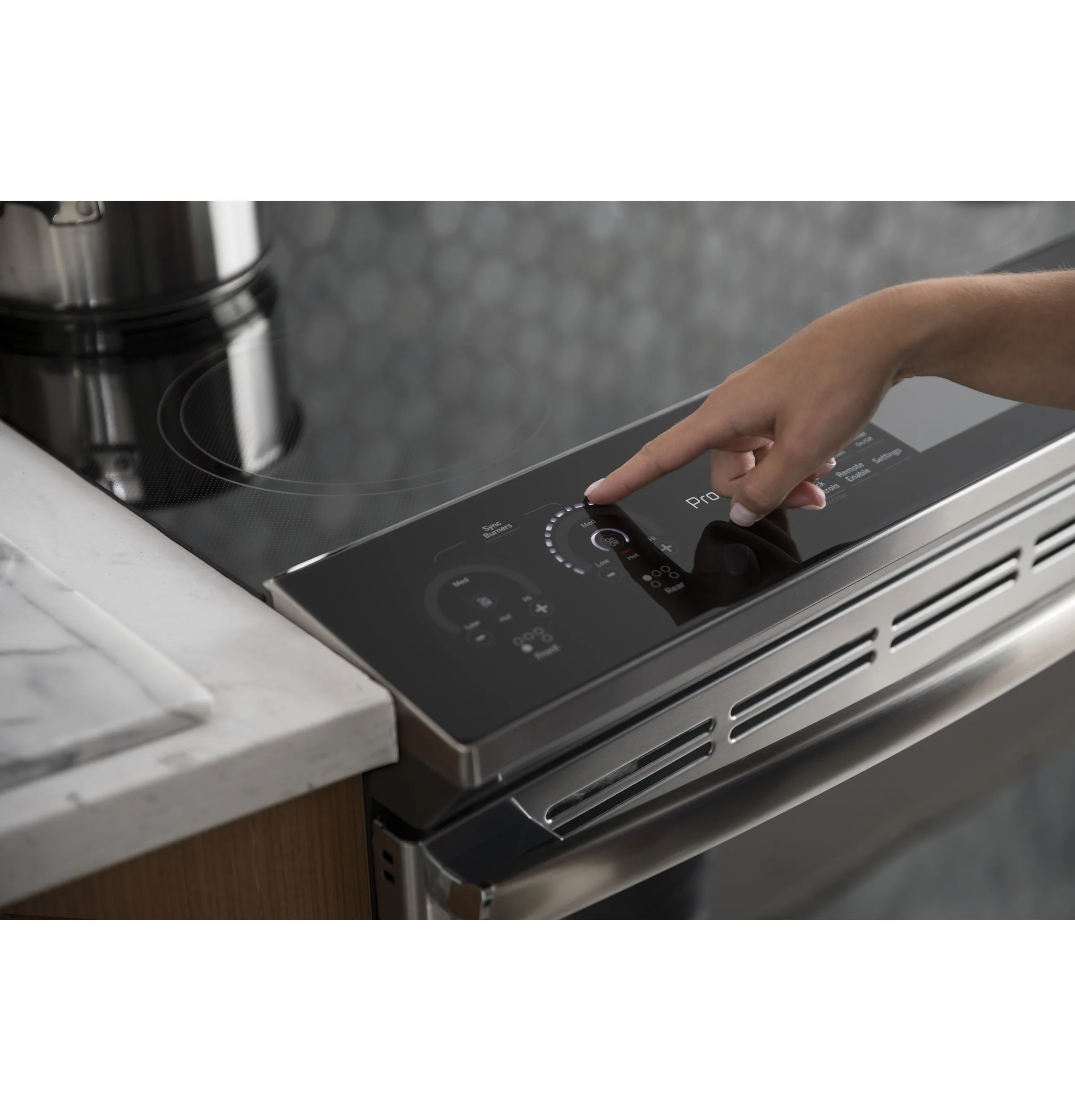 GE Profile Stainless Steel 30" Slide-In Induction Range (5.3 Cu. Ft.) - PCHS920YMFS - Image 3