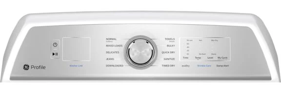 GE Profile White Gas Dryer (7.4 cu. ft.) - PTD60GBSRWS - Image 4