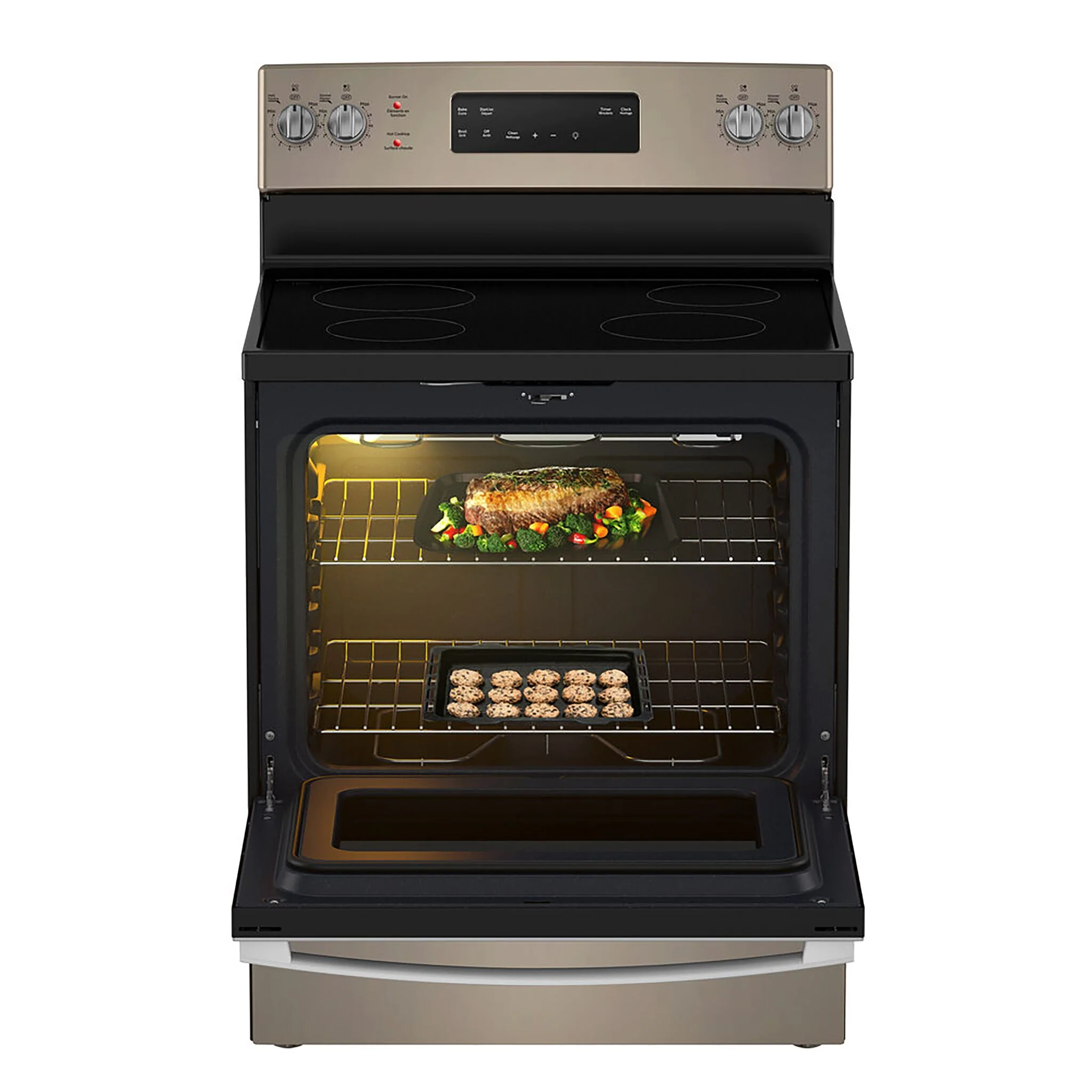 GE Slate Freestanding Electric Range with Storage Drawer (5.0 Cu. Ft.) - JCB630ETES - Image 3