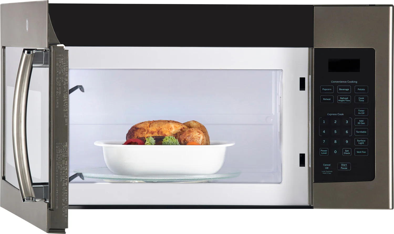 GE Slate Over-the-Range Microwave (1.6 Cu. Ft.) - JVM1635SLJC - Image 2