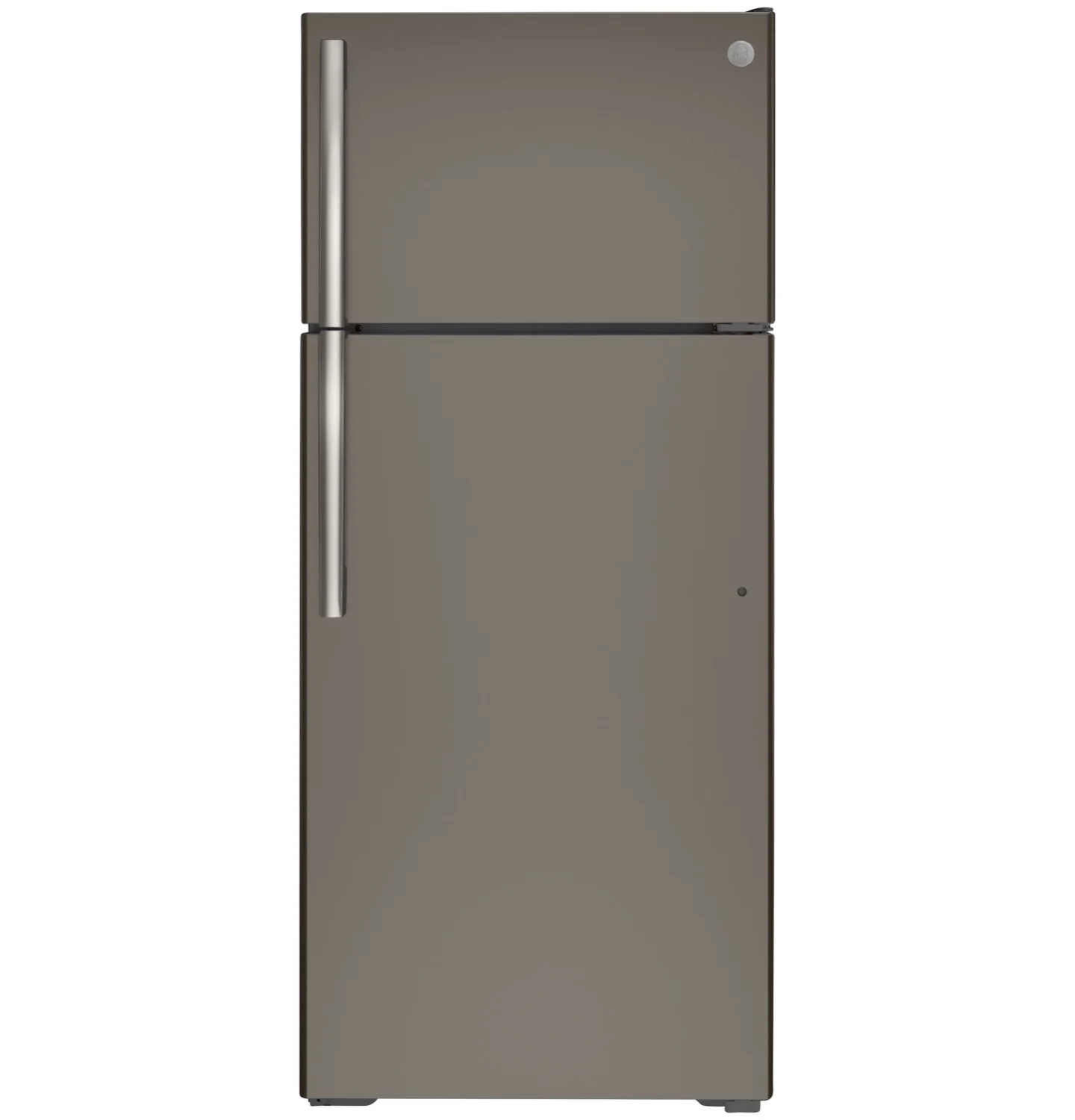 GE 28" 17.5 Cu. Ft. Slate Top-Freezer Refrigerator - GTE18GMNRES - Image 3