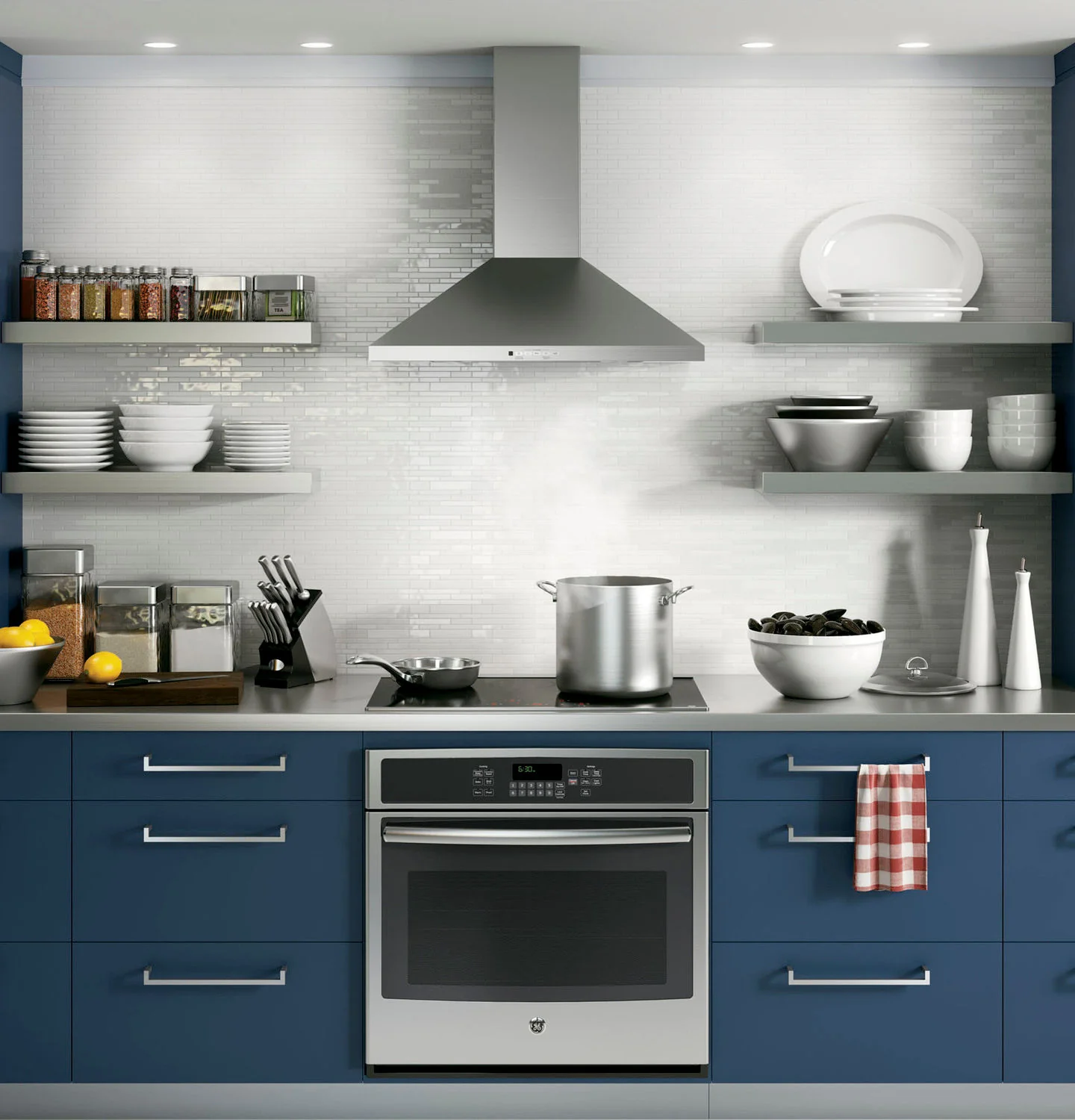 GE Stainless Steel 30" 350 CFM Wall-Mount Range Hood - JVW5301SJSSC - Image 4