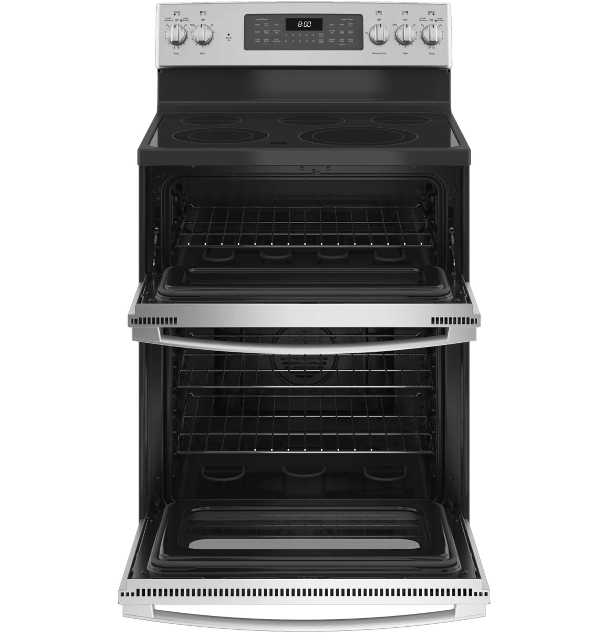 GE Stainless Steel 30'' Freestanding Double Oven Electric Range (6.6 Cu.Ft) - JBS86SPSS - Image 2
