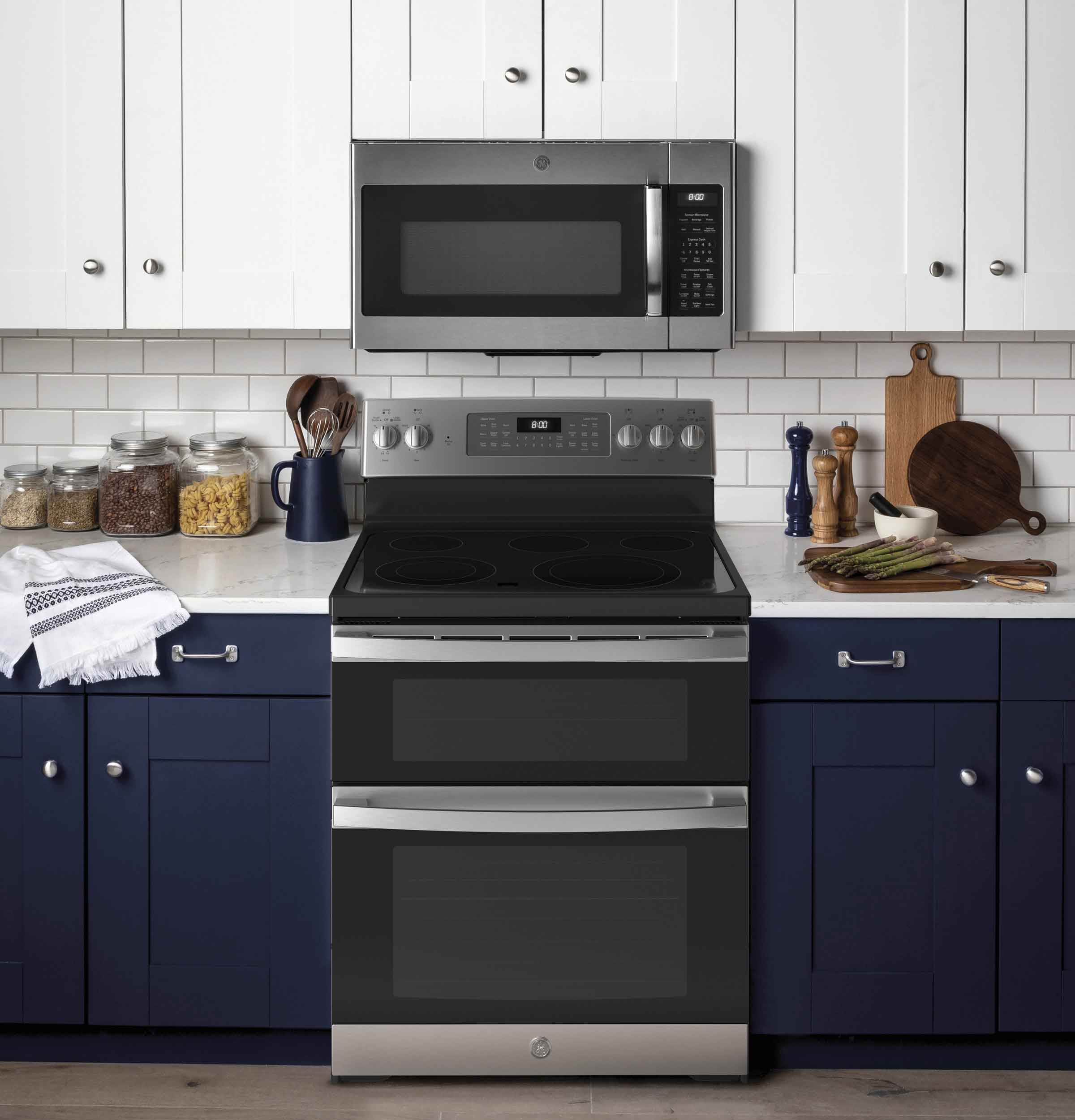GE Stainless Steel 30'' Freestanding Double Oven Electric Range (6.6 Cu.Ft) - JBS86SPSS - Image 9