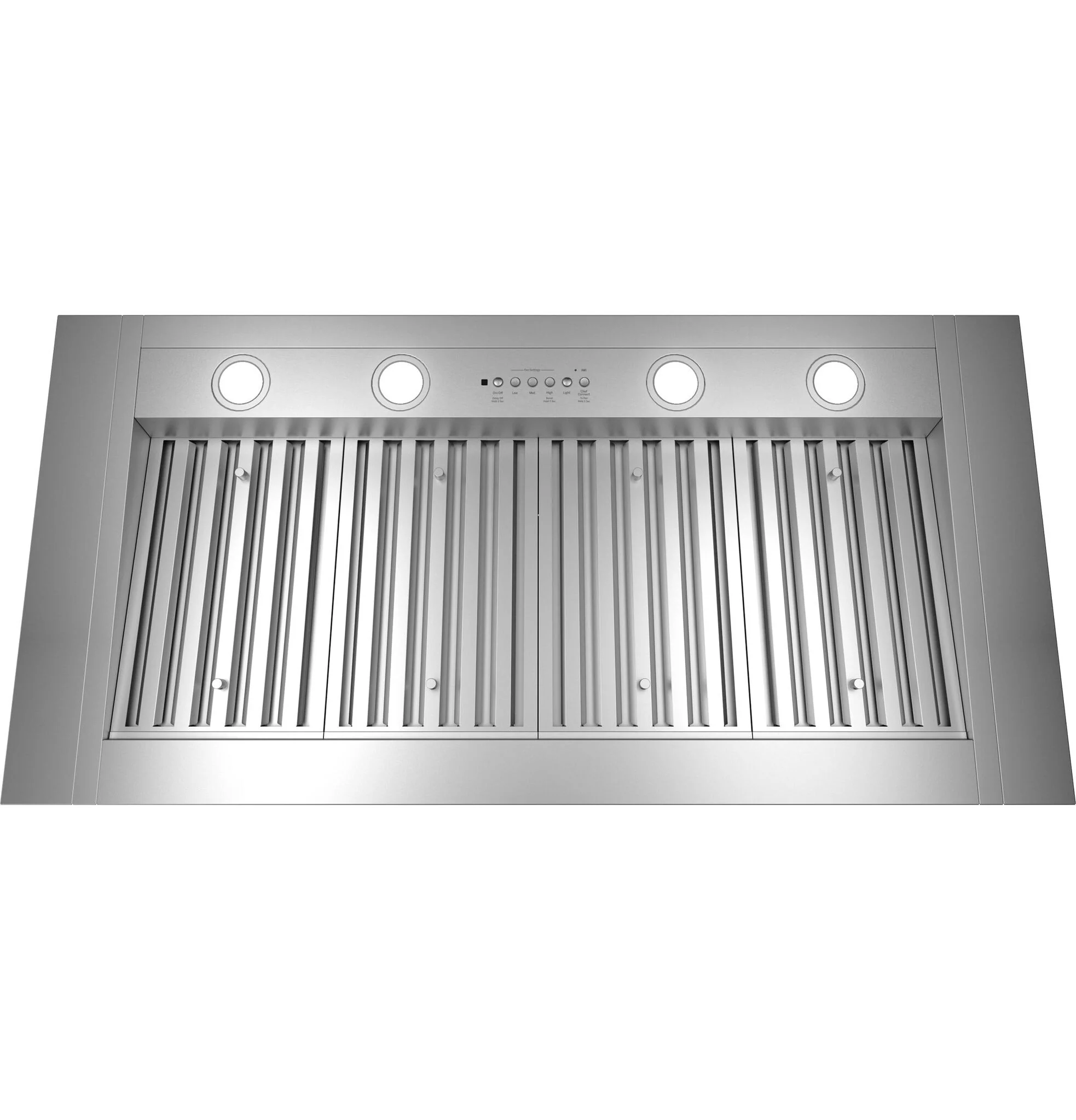 GE Stainless Steel 48" 1200 CFM Custom Range Hood Insert - UVC9480SLSS - Image 2
