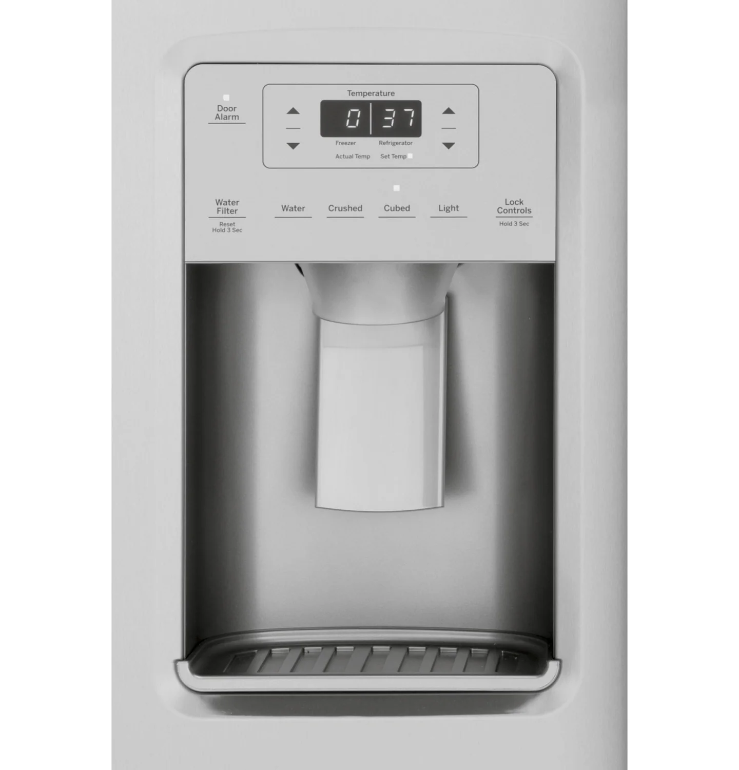 GE 35.75" 21.8 Cu. Ft. Stainless Steel Counter-Depth Side-by-Side Refrigerator - GZS22IYNFS - Image 4