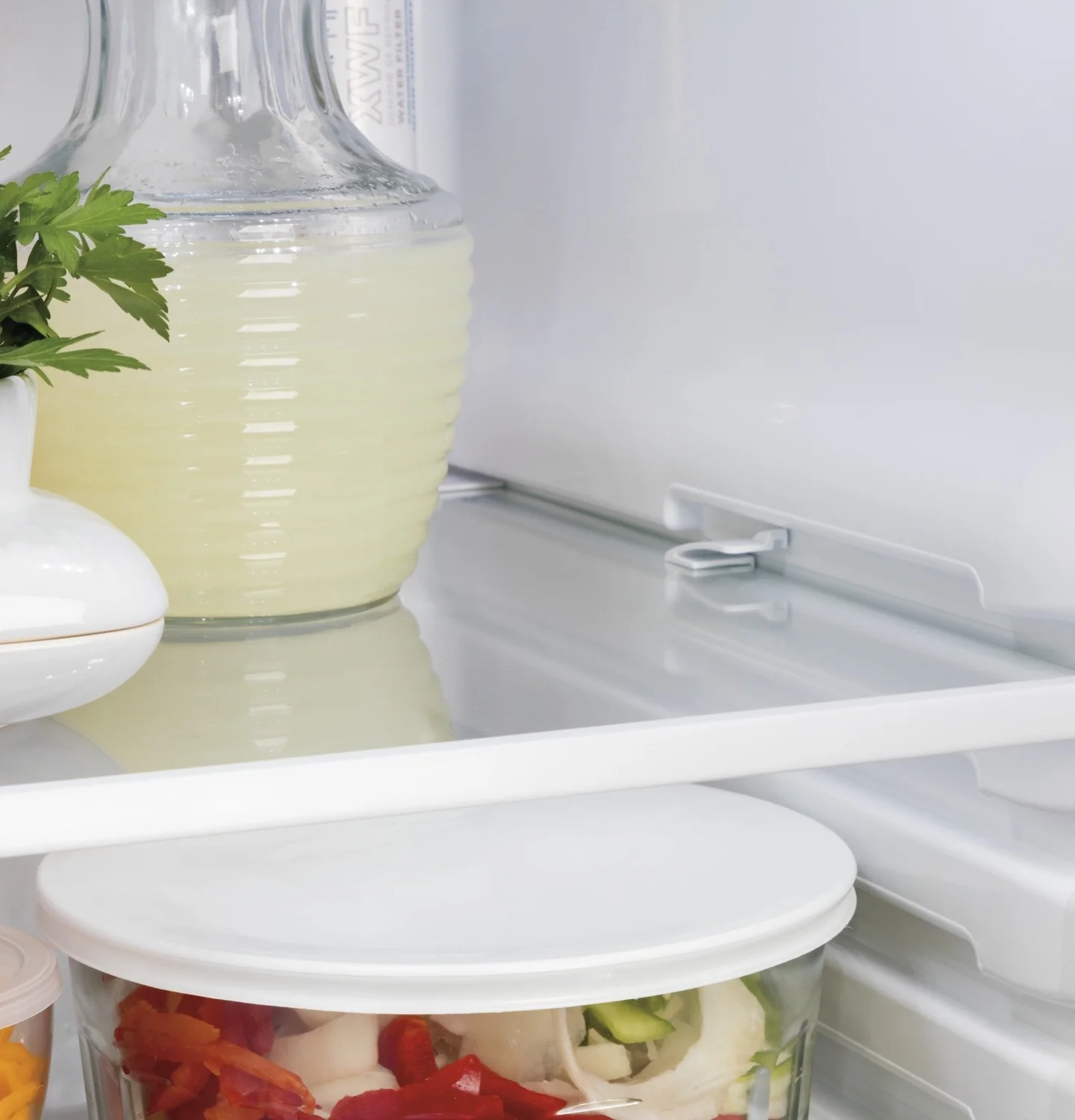 GE 35.75" 21.8 Cu. Ft. Stainless Steel Counter-Depth Side-by-Side Refrigerator - GZS22IYNFS - Image 7