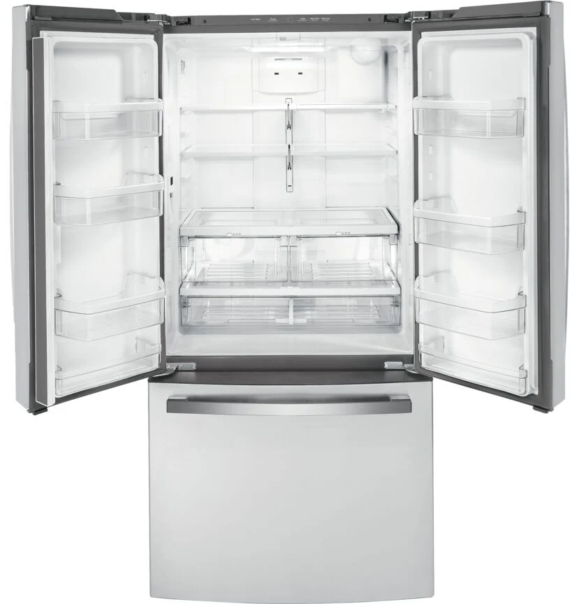 GE Stainless Steel Kitchen Package with Counter-Depth Refrigerator, Electric Range & Built-In Dishwasher - Image 3