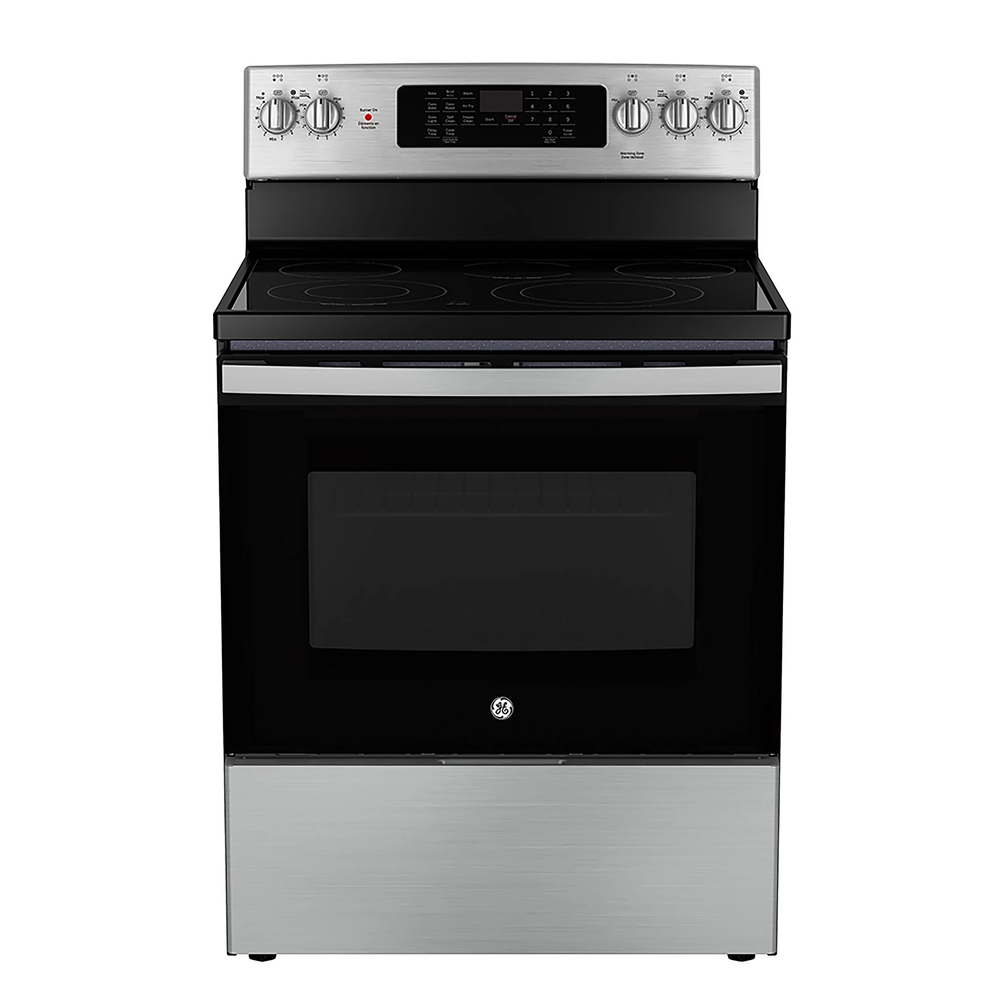GE Stainless Steel Kitchen Package with Counter-Depth Refrigerator, Electric Range & Built-In Dishwasher - Image 4