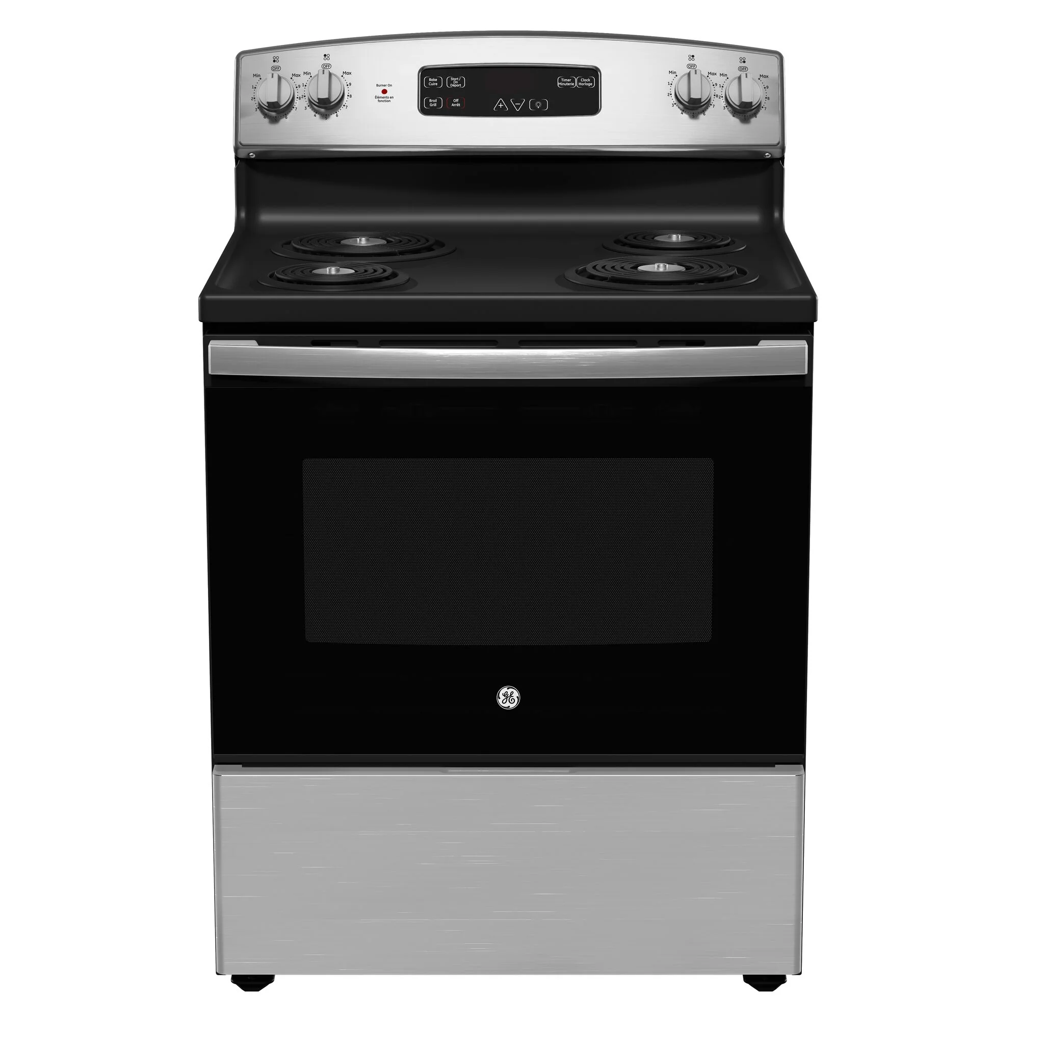 GE Stainless Steel Kitchen Package with Top-Freezer Refrigerator, Electric Range and Dishwasher - Image 4