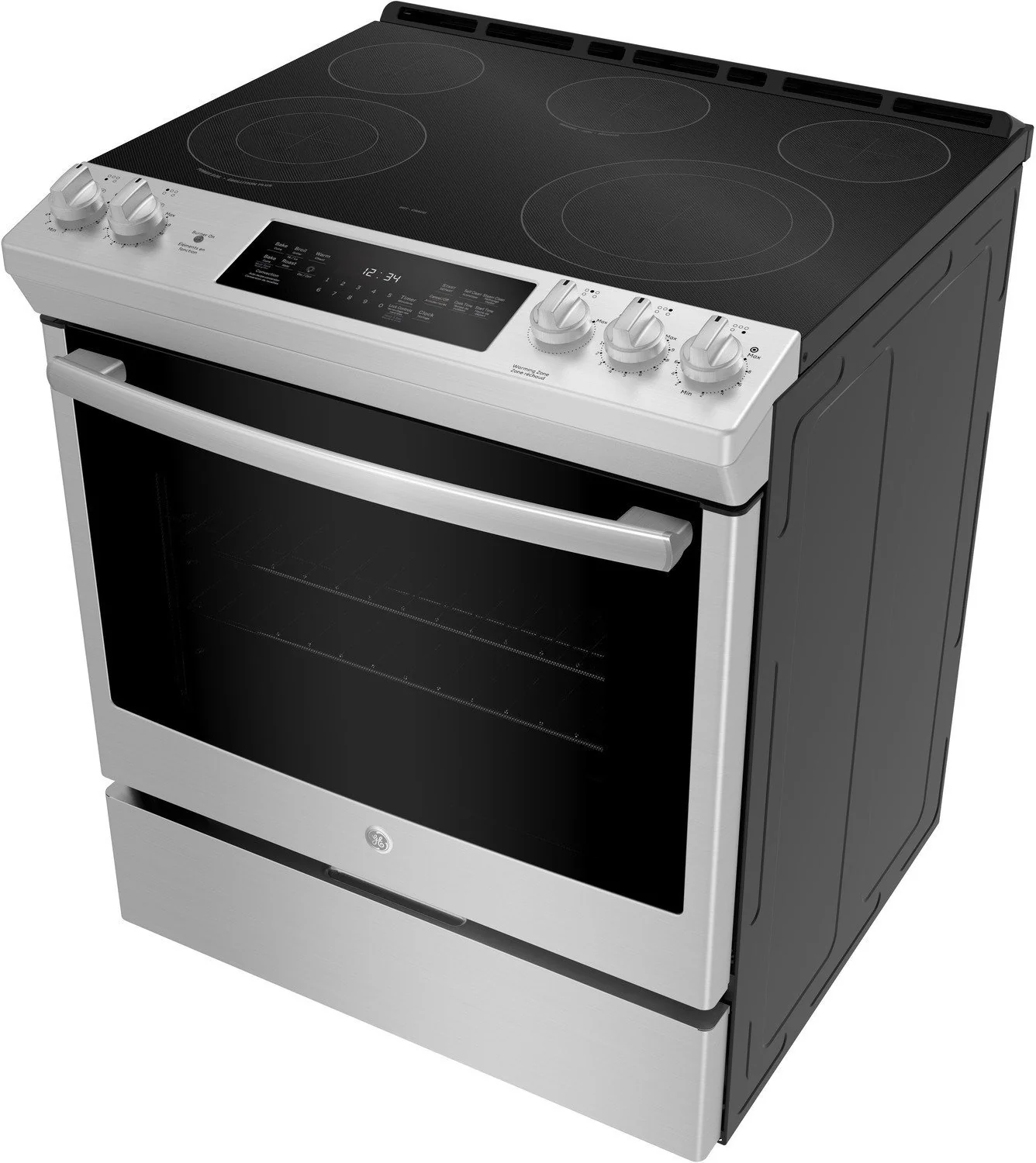 GE Stainless Steel Slide-In Electric True Convection Range (5.3 Cu. Ft.) - JCS840SMSS - Image 3