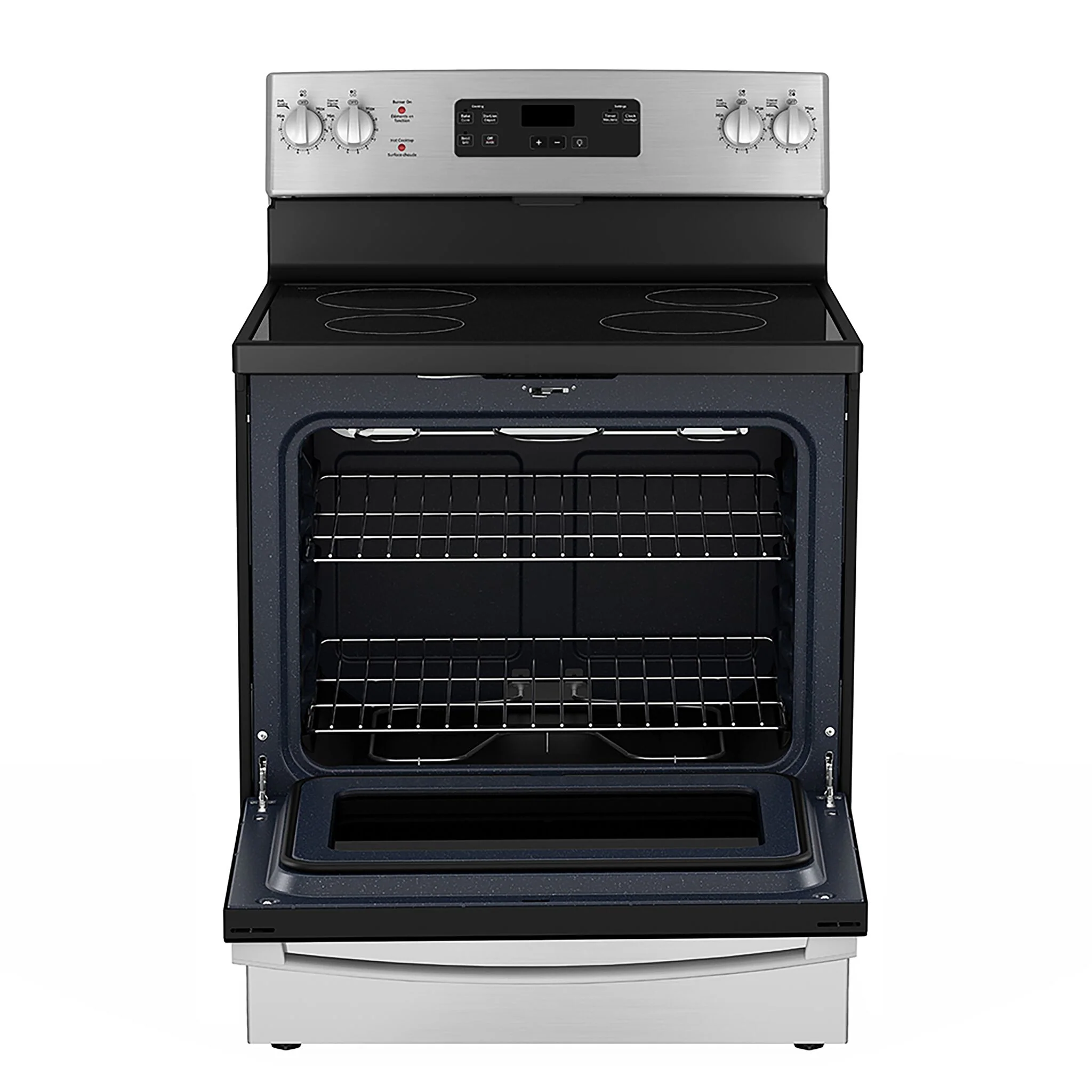 GE Stainless Steel Smooth Top Freestanding Electric Range (5.0 Cu. Ft.) - JCBS630SVSS - Image 2