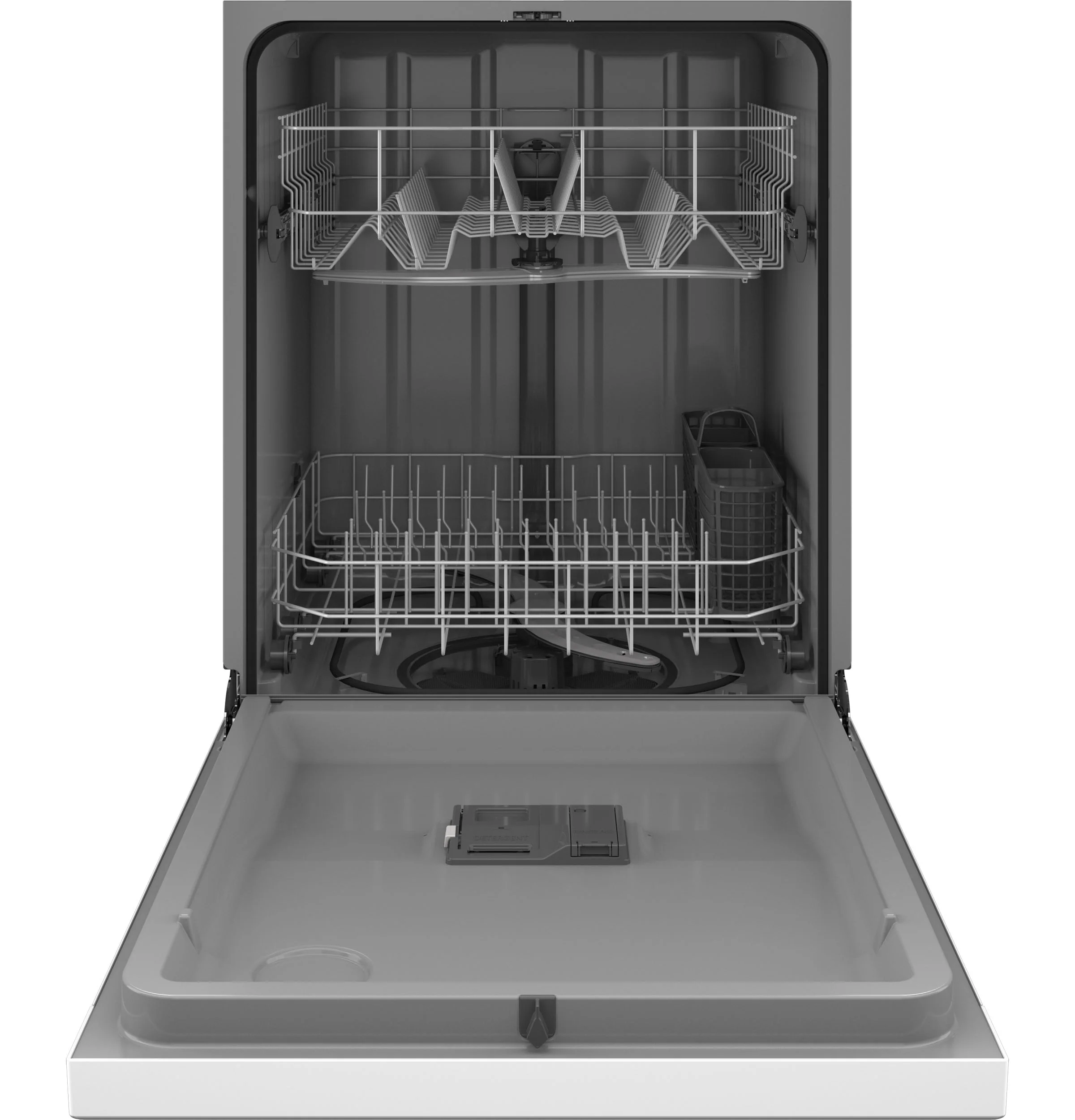GE White 24" Built-In Front Control Dishwasher - GDF510PGRWW - Image 2