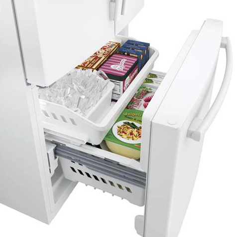 GE 32.75" 18.6 Cu. Ft. White Counter-Depth French Door Refrigerator - GWE19JGLWW - Image 6