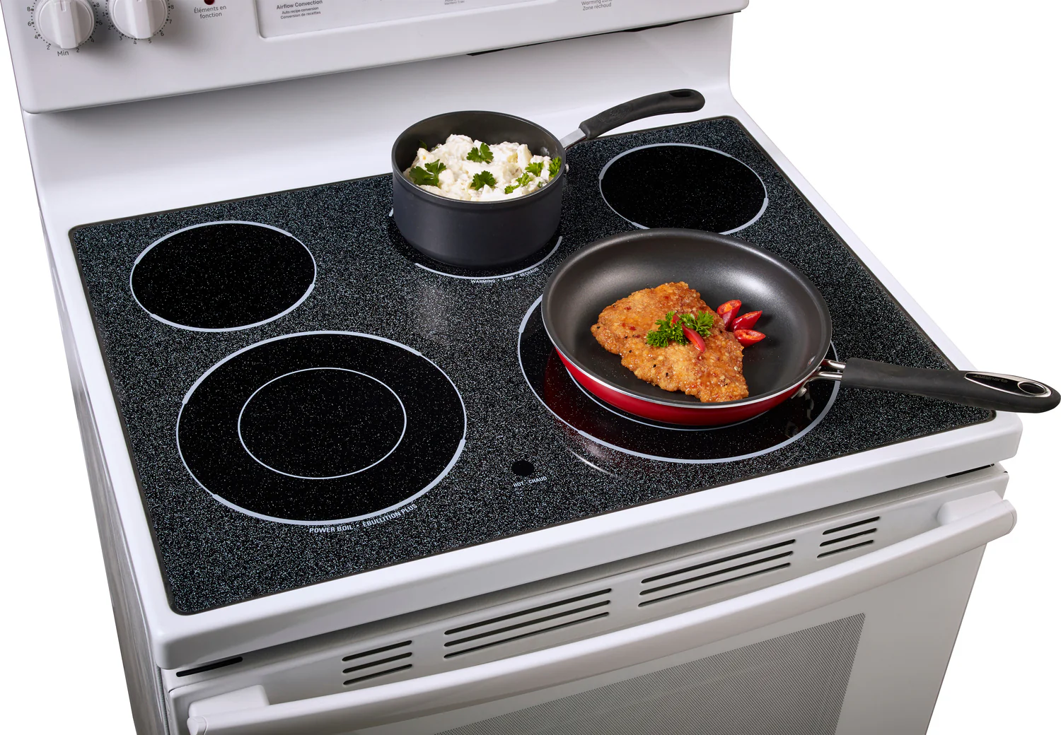 GE White Freestanding Electric Convection Range (5.0 Cu. Ft.) - JCB840DKWW - Image 3