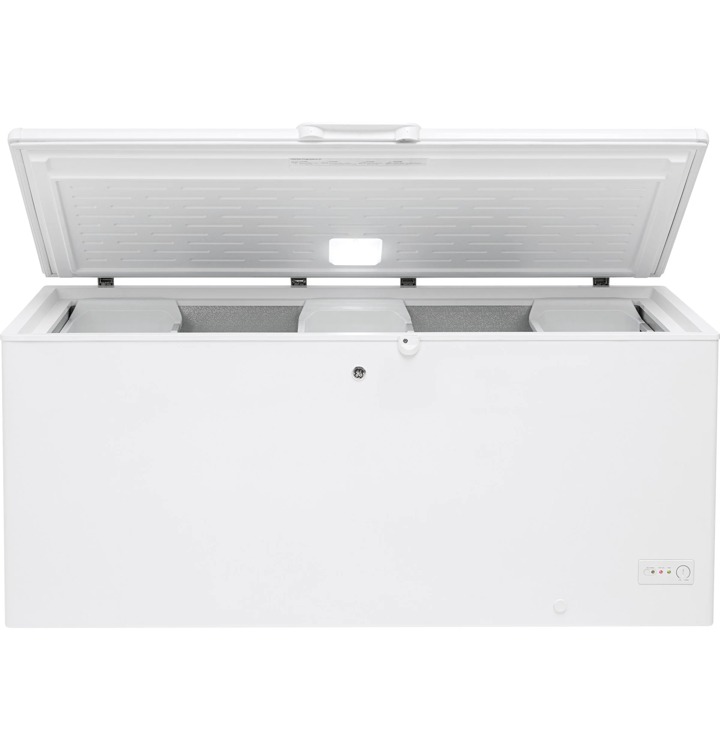 GE White Manual Defrost Chest Freezer (21.7 Cu. Ft.) - FCM22DLWW - Image 3