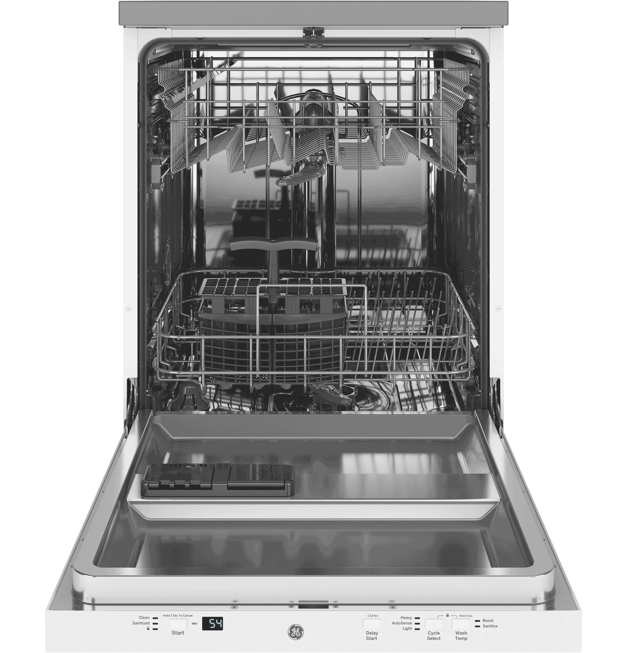 GE White Portable 24" Dishwasher- GPT225SGLWW - Image 2