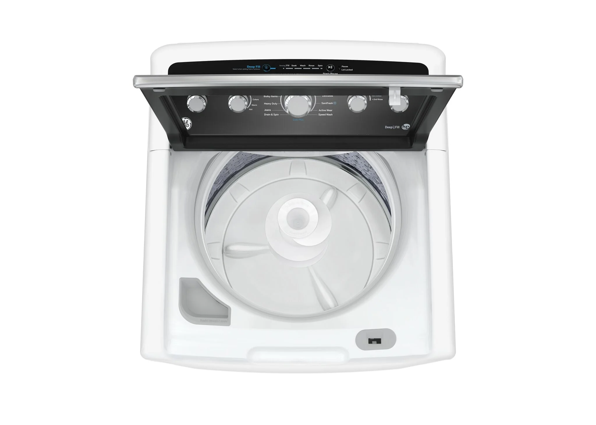 GE White Top Load Washer (4.9 Cu. Ft.) & Electric Dryer with SaniFresh Cycle (7.2 cu.ft.) - GTW491BMRWS/GTD49EBMRWS - Image 5