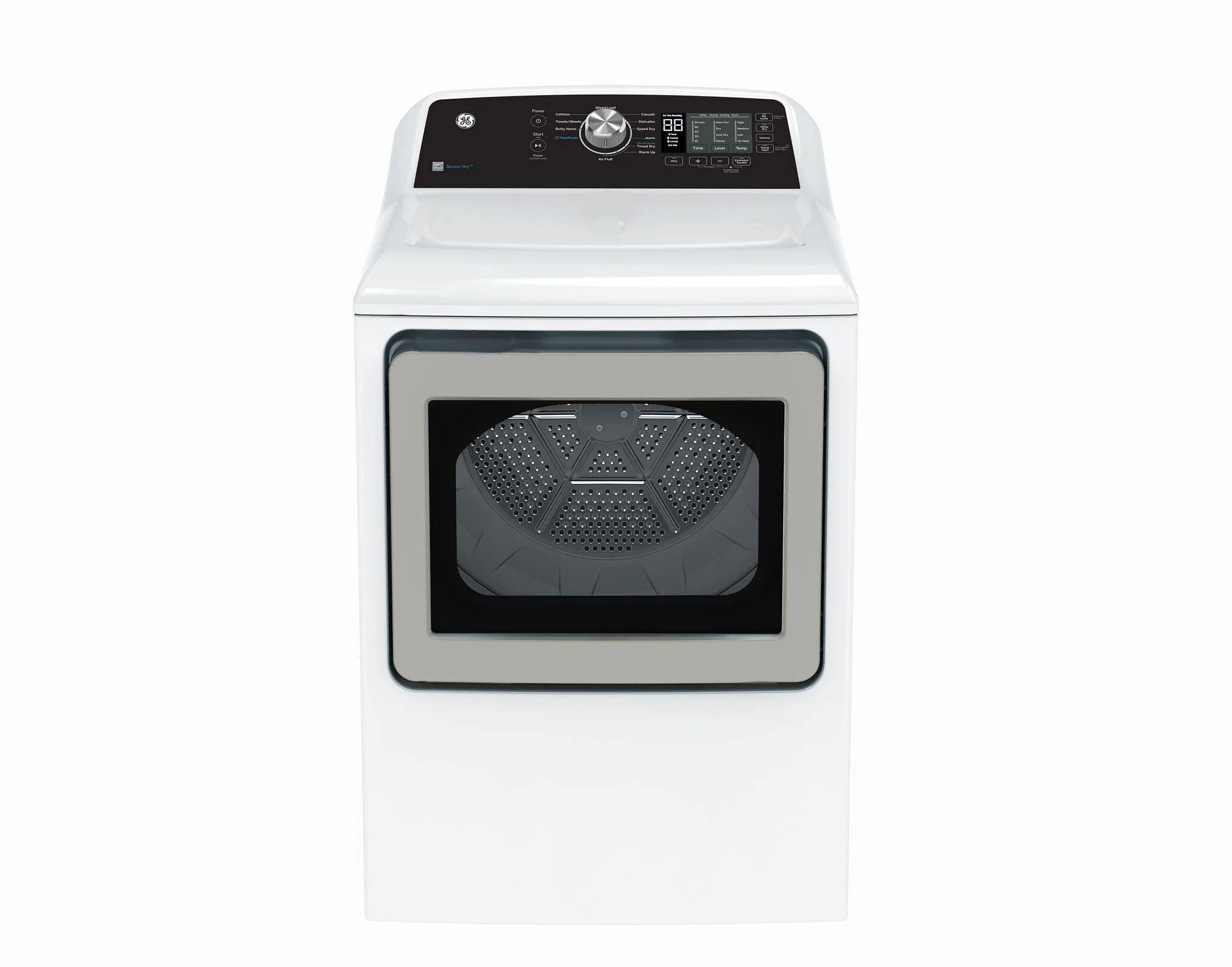 GE White Top Load Washer (5.3 Cu. Ft.) & Electric Dryer with SaniFresh (7.4 cu.ft.) - GTW681BMRWS/GTD68EBMRWS - Image 4