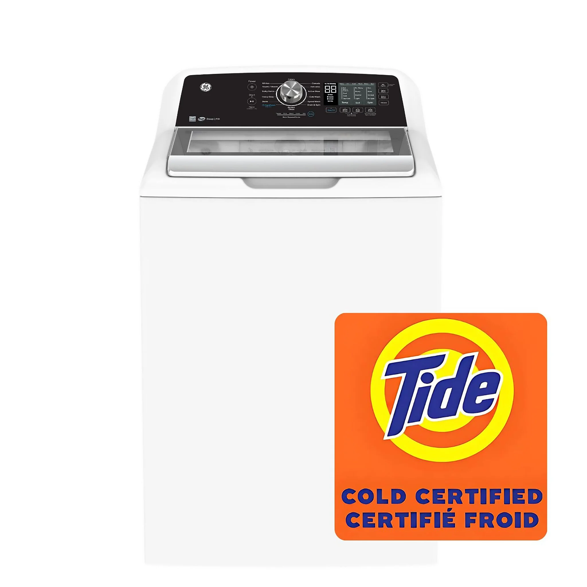 GE White Top Load Washer (5.3 Cu. Ft.) & Gas Dryer with SaniFresh (7.4 cu.ft.) - GTW681BMRWS/GTD68GBMRWS - Image 3