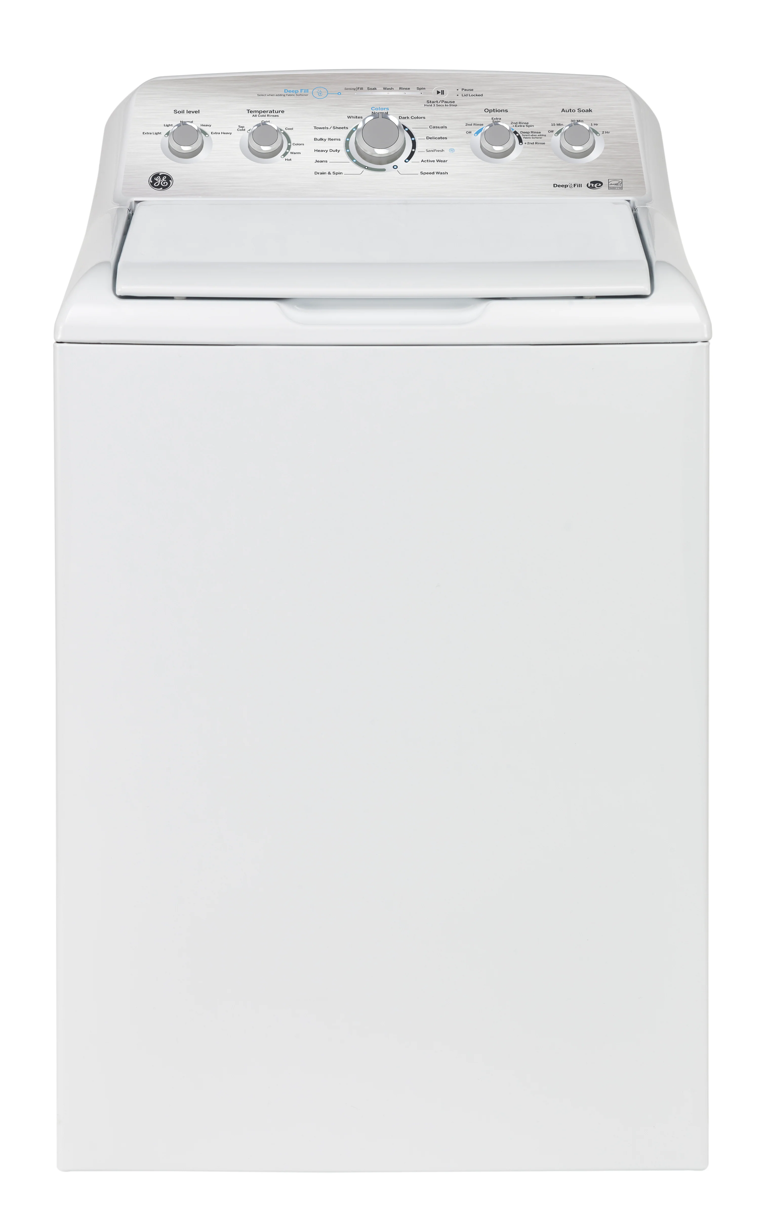 GE White Top-Load Washer with SaniFresh Cycle (4.9 Cu. Ft.) - GTW490BMRWS - Image 2
