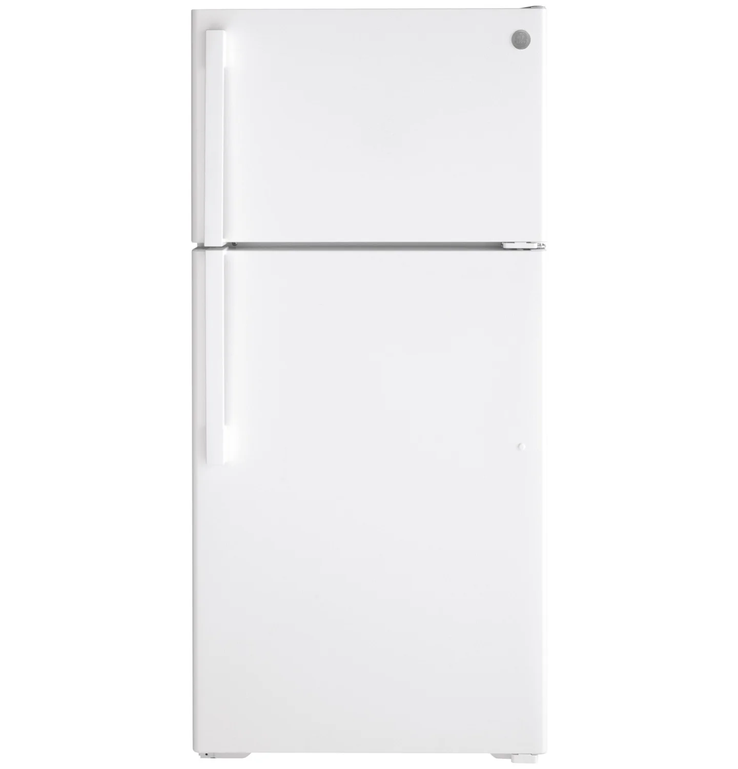 GE 28" 15.6 Cu. Ft. White Top-Freezer Refrigerator - GTE16DTNRWW - Image 4