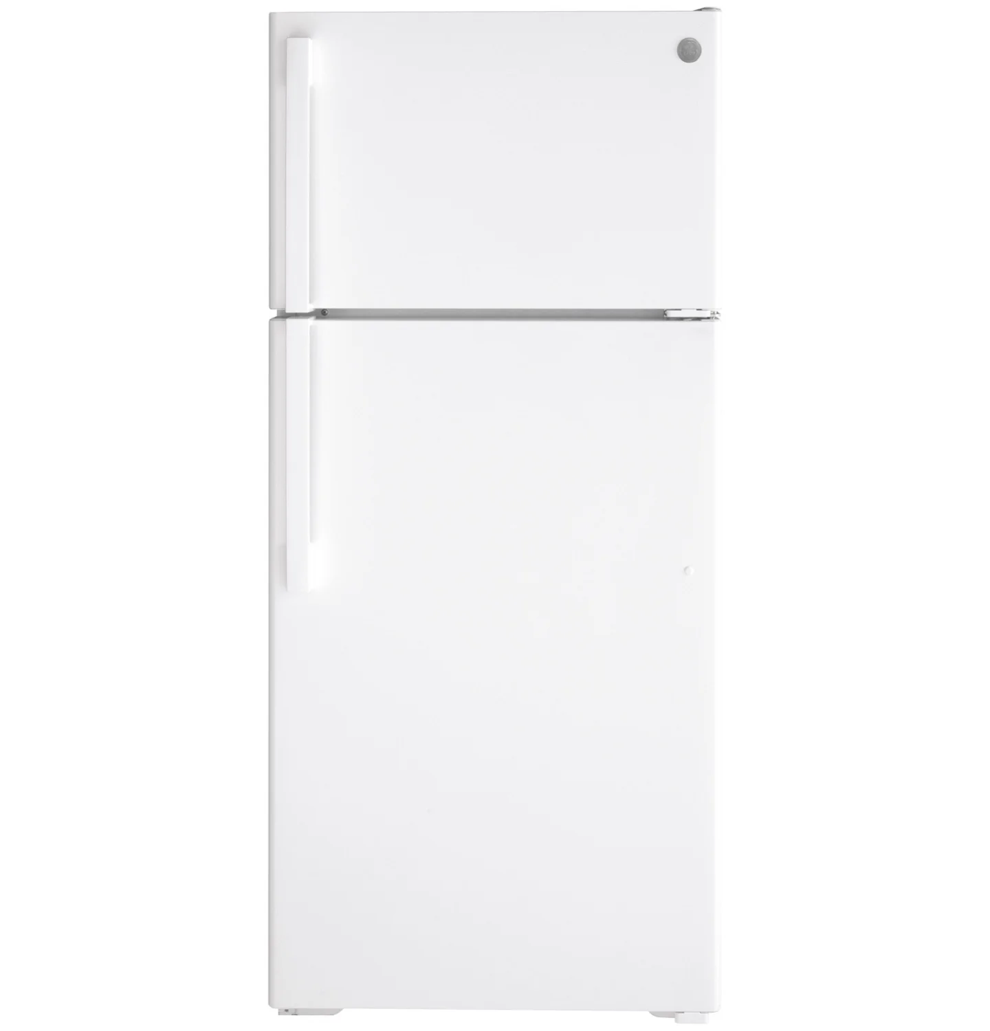 GE 28" 16.6 Cu. Ft. White Top-Freezer Refrigerator - GTE17GTNRWW - Image 2