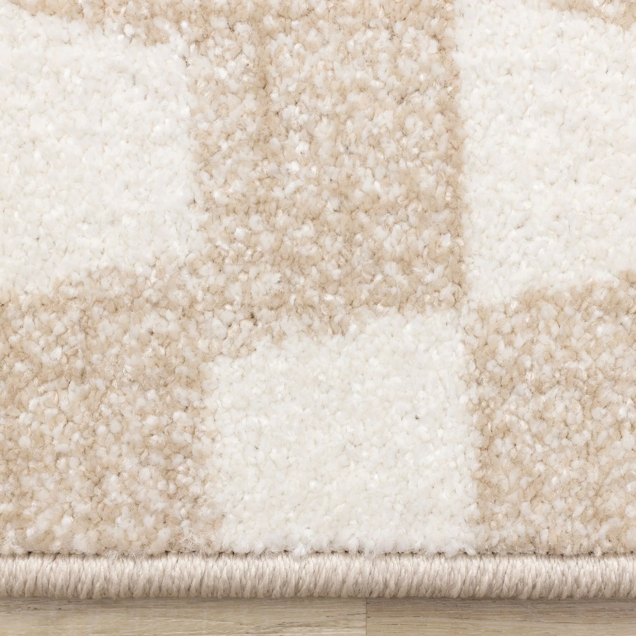 Gentle Wave 5'3" x 7'7" Wavy Line Area Rug - Beige, Cream - Image 7