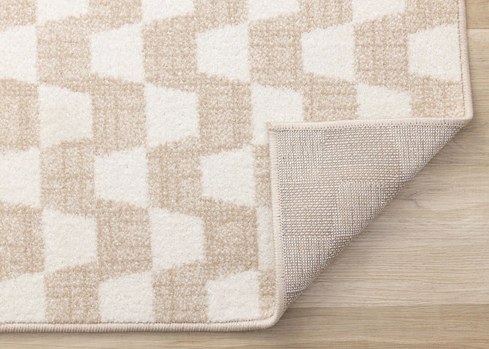 Gentle Wave 6'7"" x 9'10" Wavy Line Area Rug - Beige, Cream - Image 2