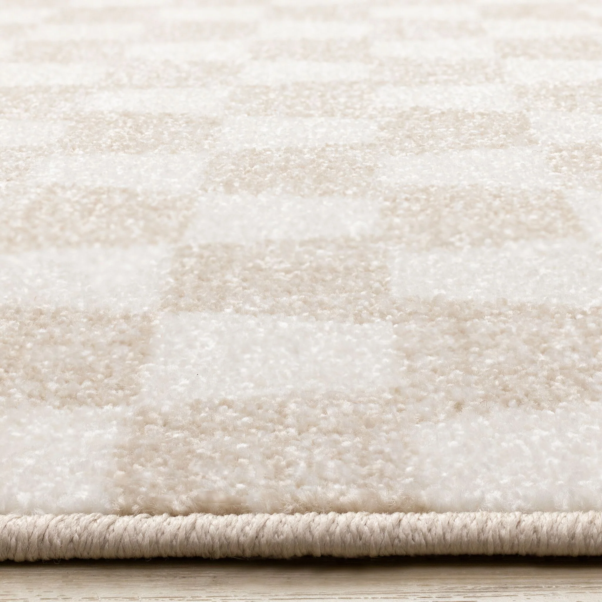 Gentle Wave 6'7"" x 9'10" Wavy Line Area Rug - Beige, Cream - Image 6