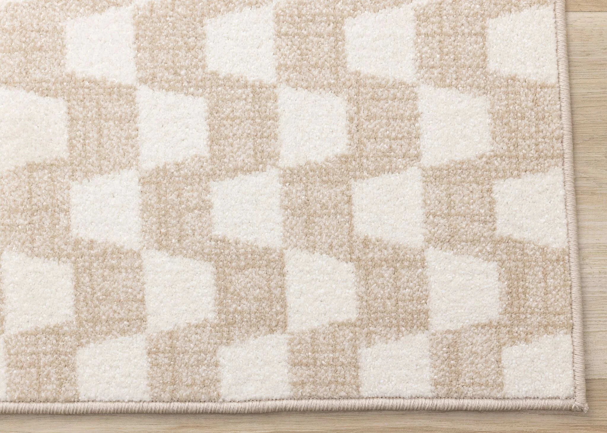 Gentle Wave 6'7"" x 9'10" Wavy Line Area Rug - Beige, Cream - Image 7