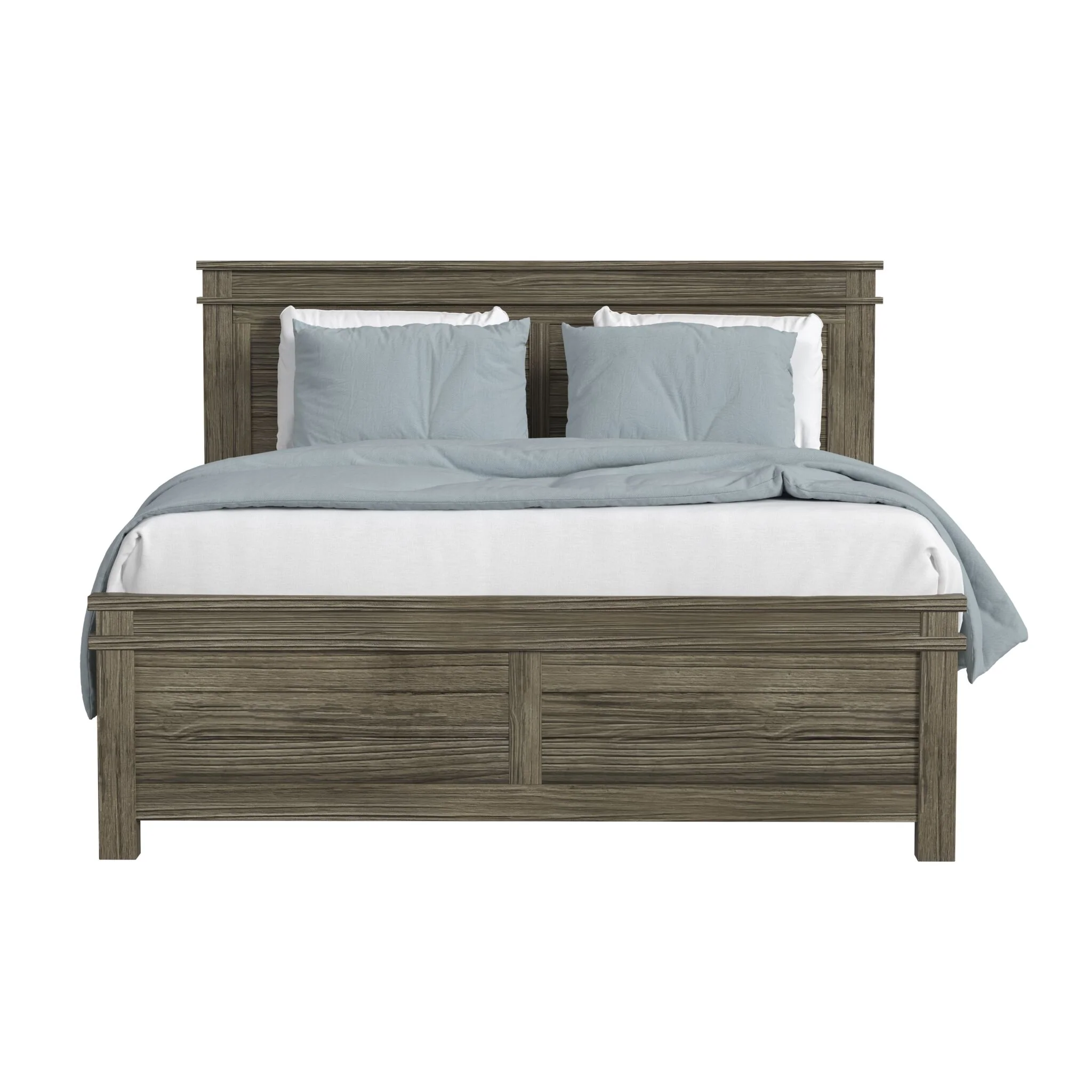 Glacier Point 3-Piece Queen Panel Bed - Greystone - Image 2