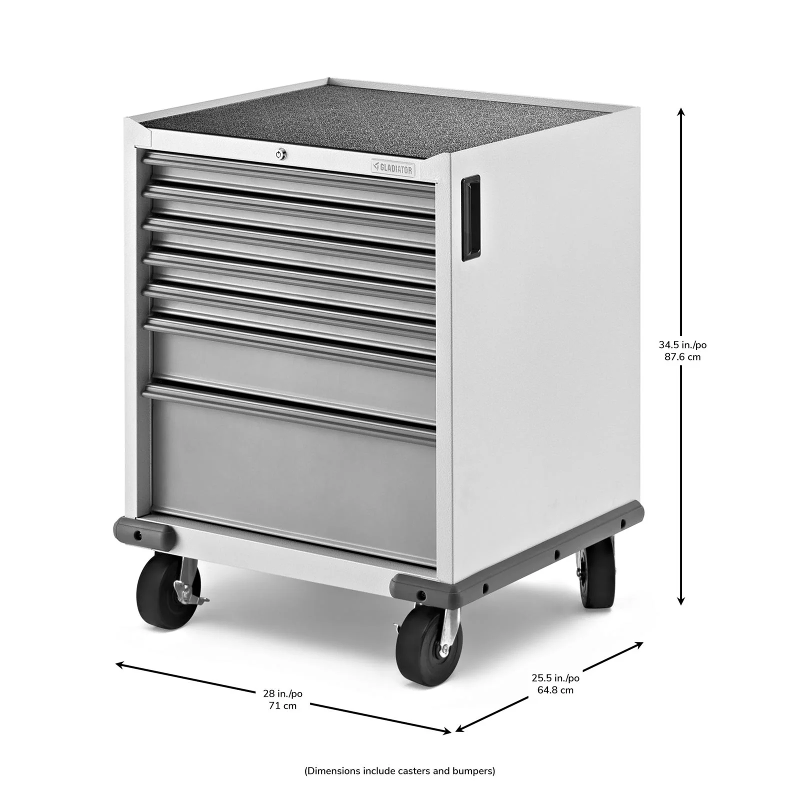 Gladiator Gray Slate Premier Pre-Assembled 7 Drawer Modular Tool Storage Cabinet - GAGD277DKW - Image 2
