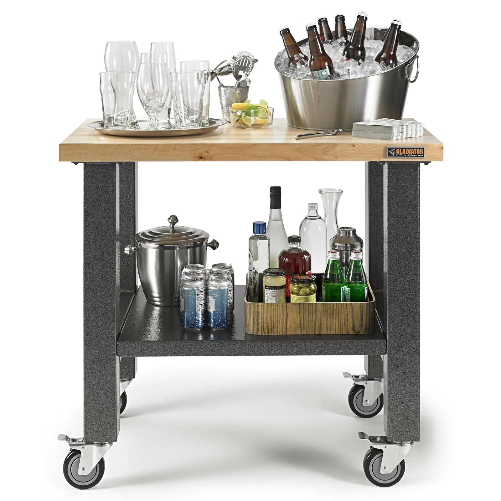 Gladiator Hammered Granite 3' Wide Mobile Workstation - GAMW36HWEG - Image 6
