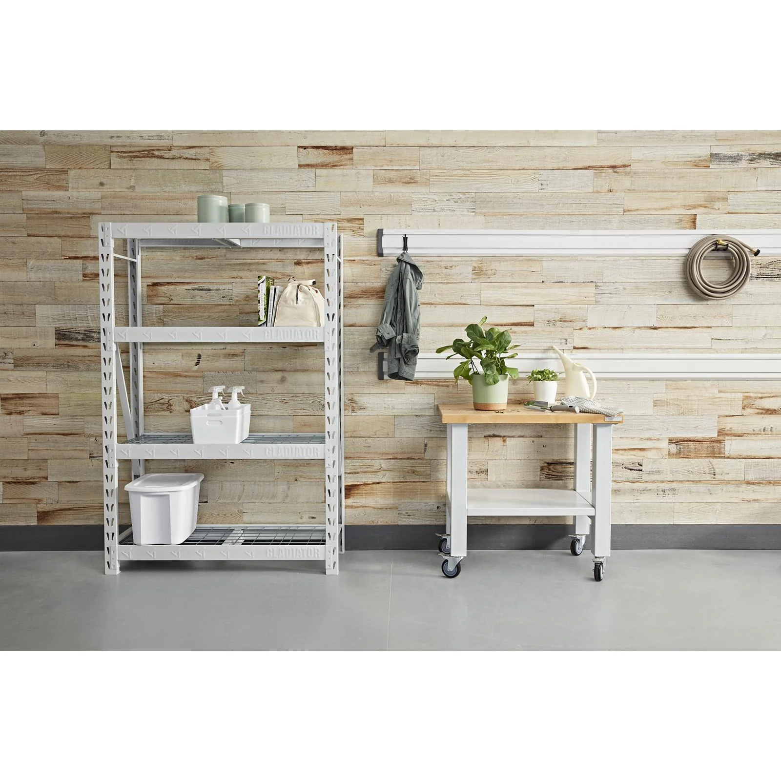 Gladiator Hammered White 3' Wide Mobile Workstation - GAMW36HWKW - Image 3