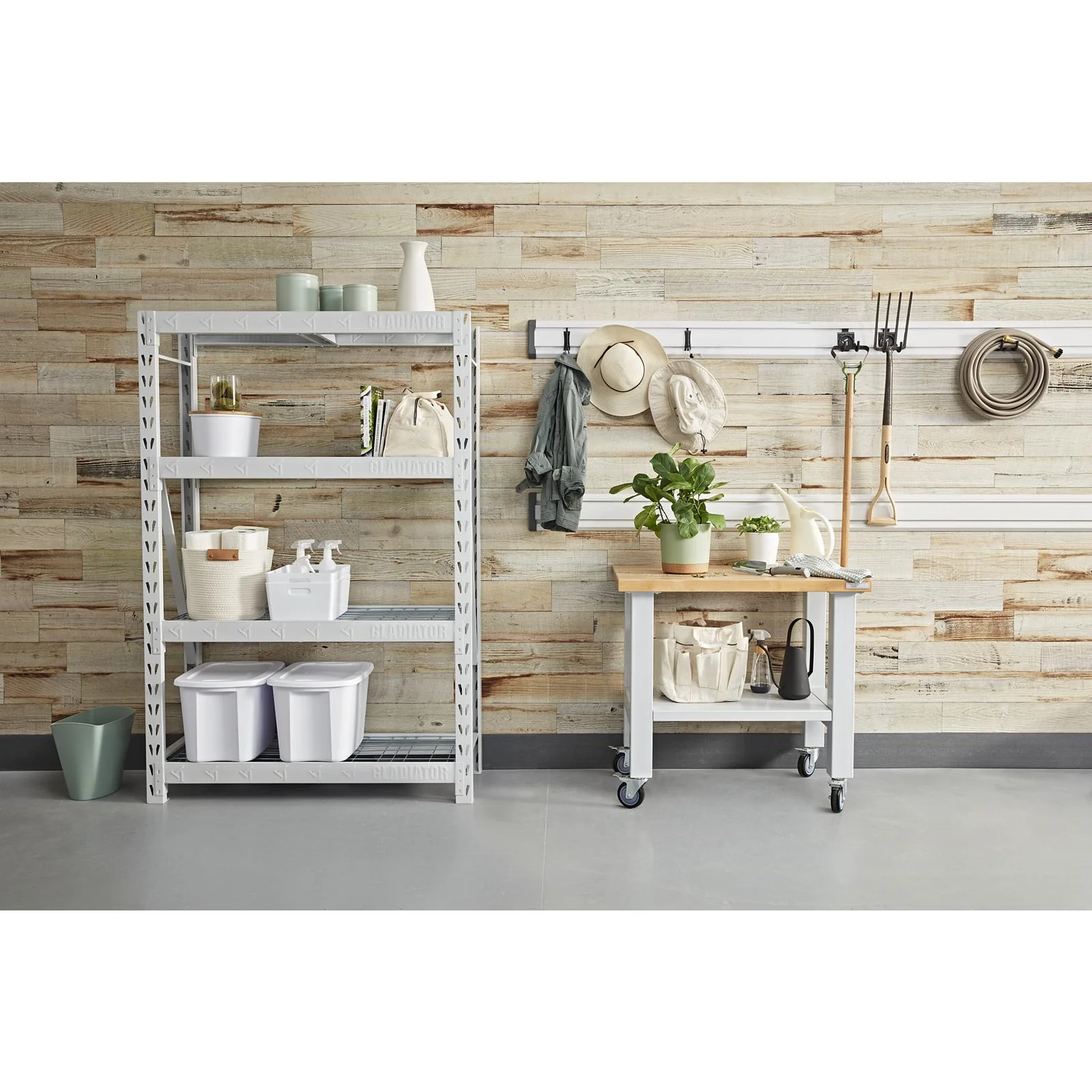 Gladiator Hammered White 3' Wide Mobile Workstation - GAMW36HWKW - Image 4