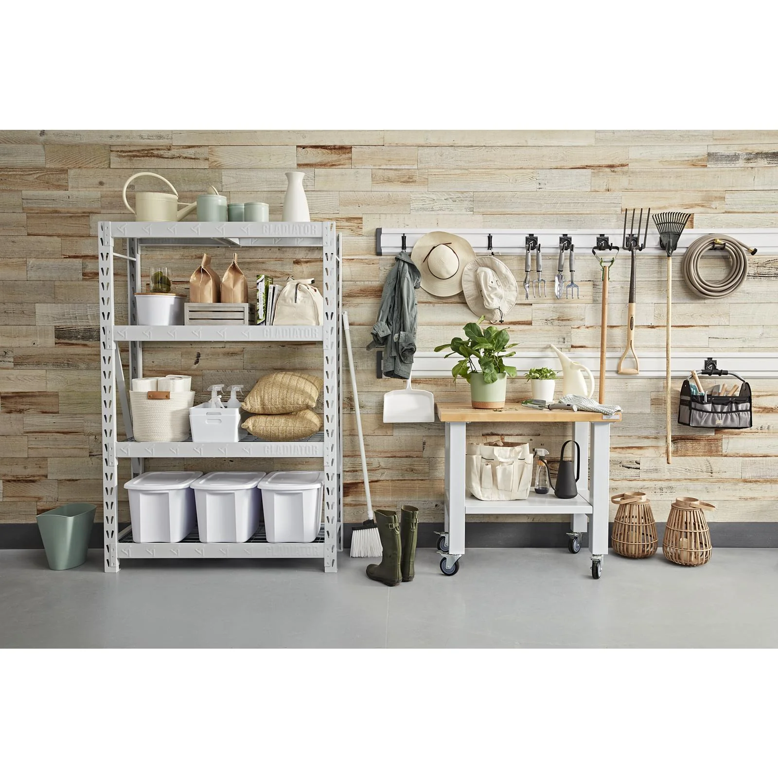 Gladiator Hammered White 3' Wide Mobile Workstation - GAMW36HWKW - Image 5