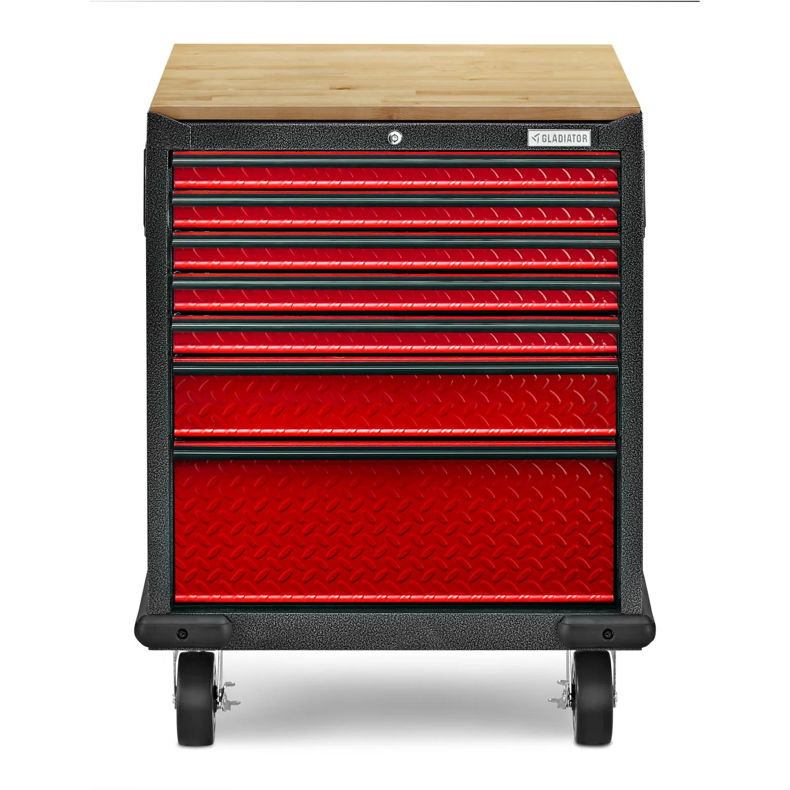 Gladiator Red Tread Premier Pre-Assembled 7 Drawer Modular Tool Storage Cabinet - GAGD277DKR - Image 4