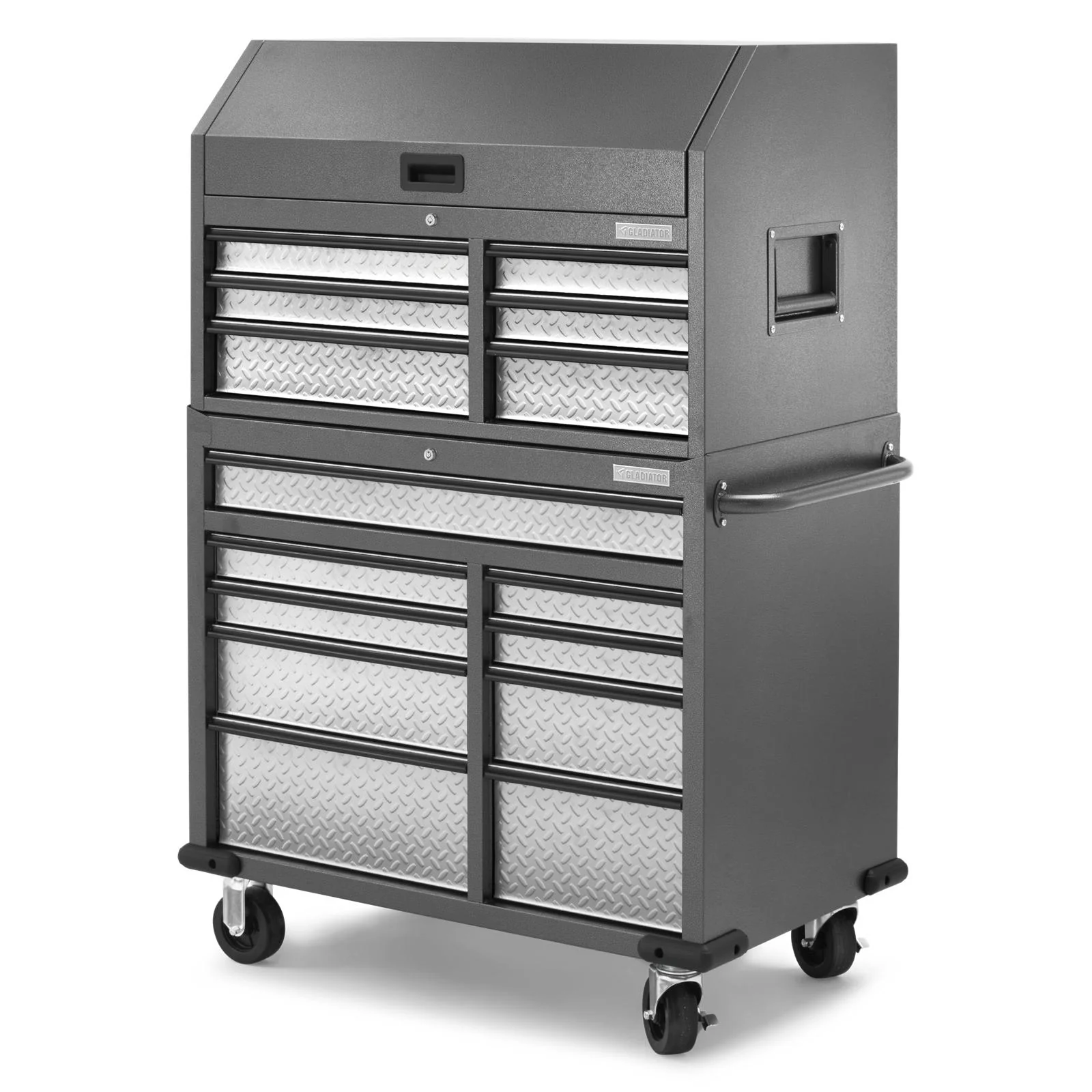 Gladiator Silver Tread Premier 41 inch 15-drawer Mobile Tool Chest Combo - GATC4115JG - Image 7