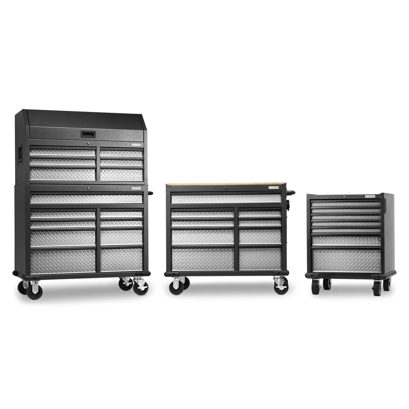 Gladiator Silver Tread Premier Pre-Assembled 7 Drawer Modular Tool Storage Cabinet - GAGD277DJG - Image 3