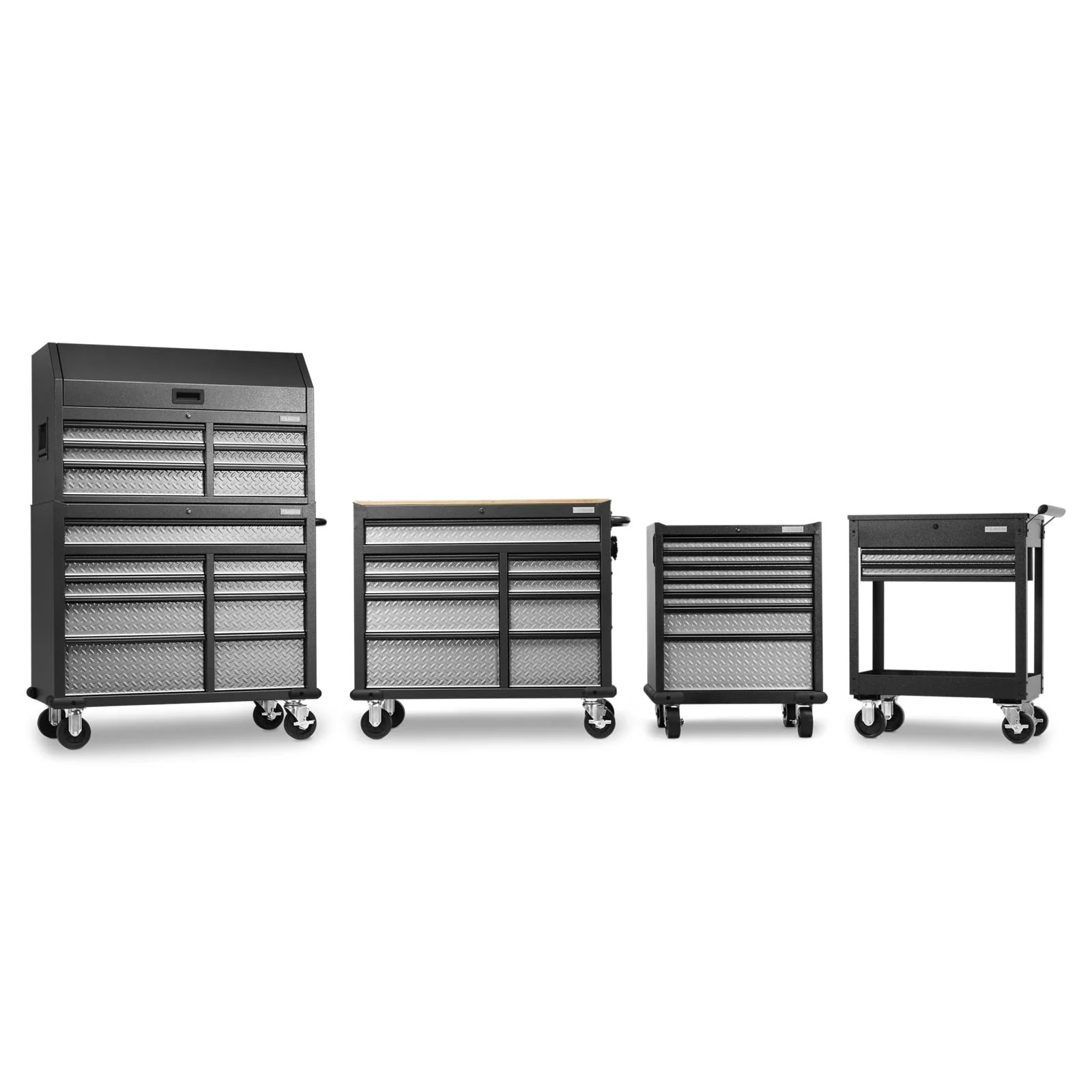 Gladiator Silver Tread Premier Pre-Assembled 7 Drawer Modular Tool Storage Cabinet - GAGD277DJG - Image 4