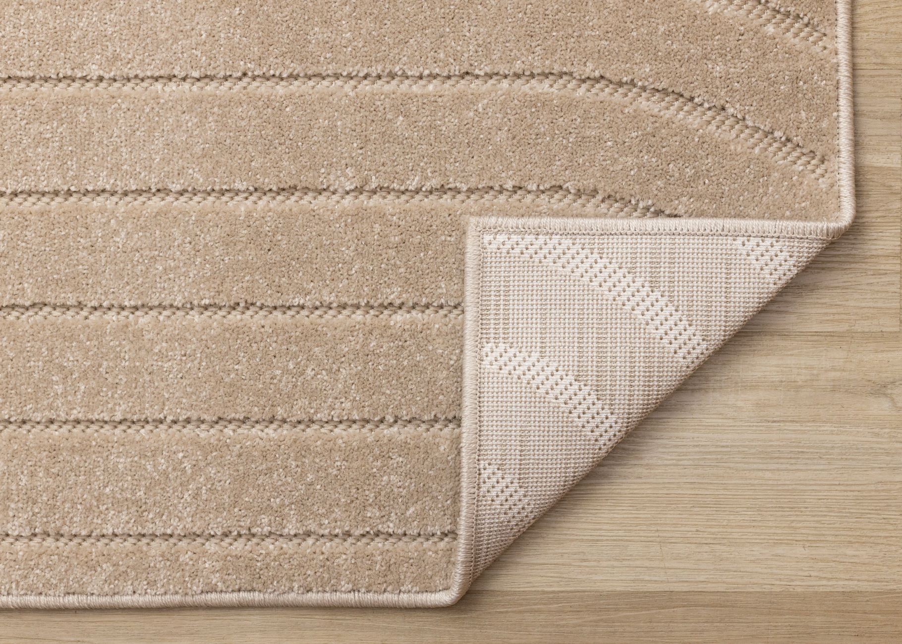 Golden Dunes 5'3" x 7'7" Modern Curved Arches Design Area Rug - Beige - Image 5
