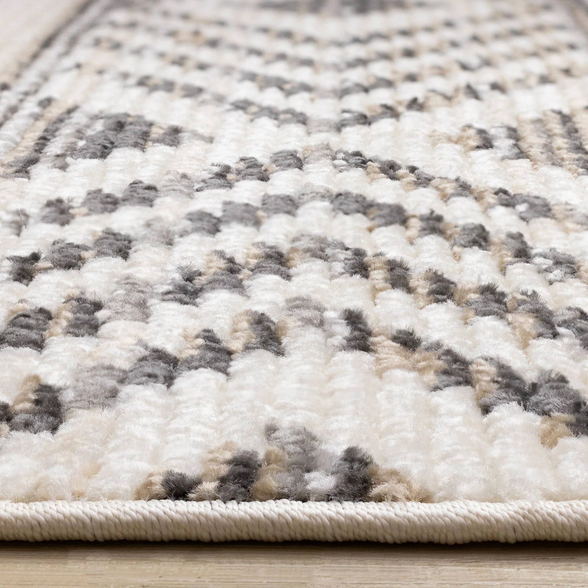 Golden Peaks 7'10" x 10'6" Tribal Area Rug - Grey, Yellow - Image 8